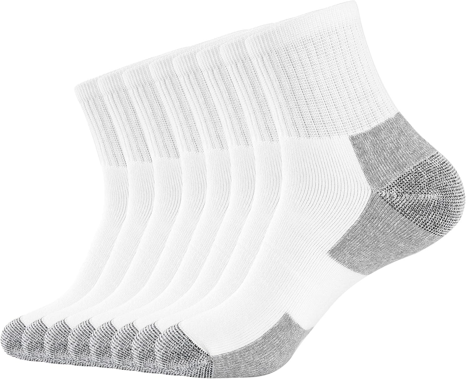 WANDER Men's Athletic Ankle Socks 3/8 Pairs Thick Cushion Running Socks for Men&...
