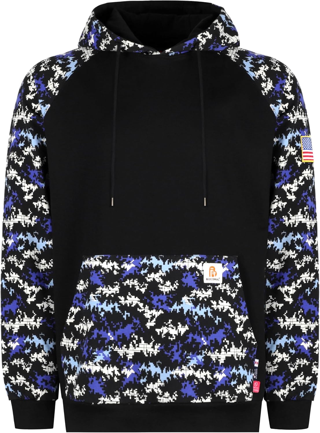BOCOMAL FR Hoodies Pullover Camouflag 10.5oz Cottoon Fleece Flame Resistant Men'...