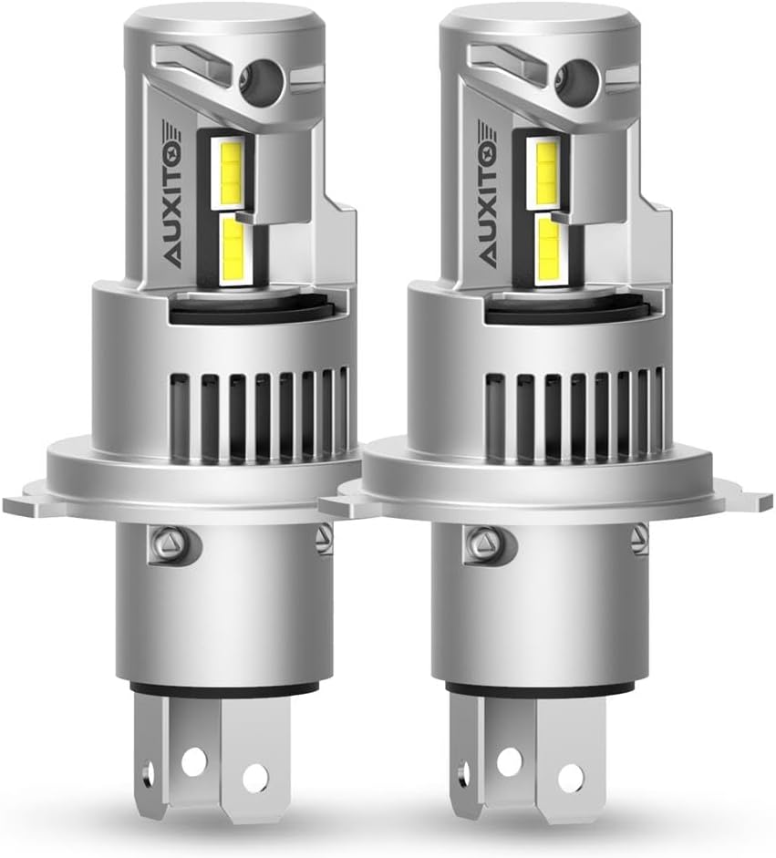 AUXITO 2024 Upgraded H4 LED Bulb, 1:1 Mini Size No Adapter Required, 6500K White...