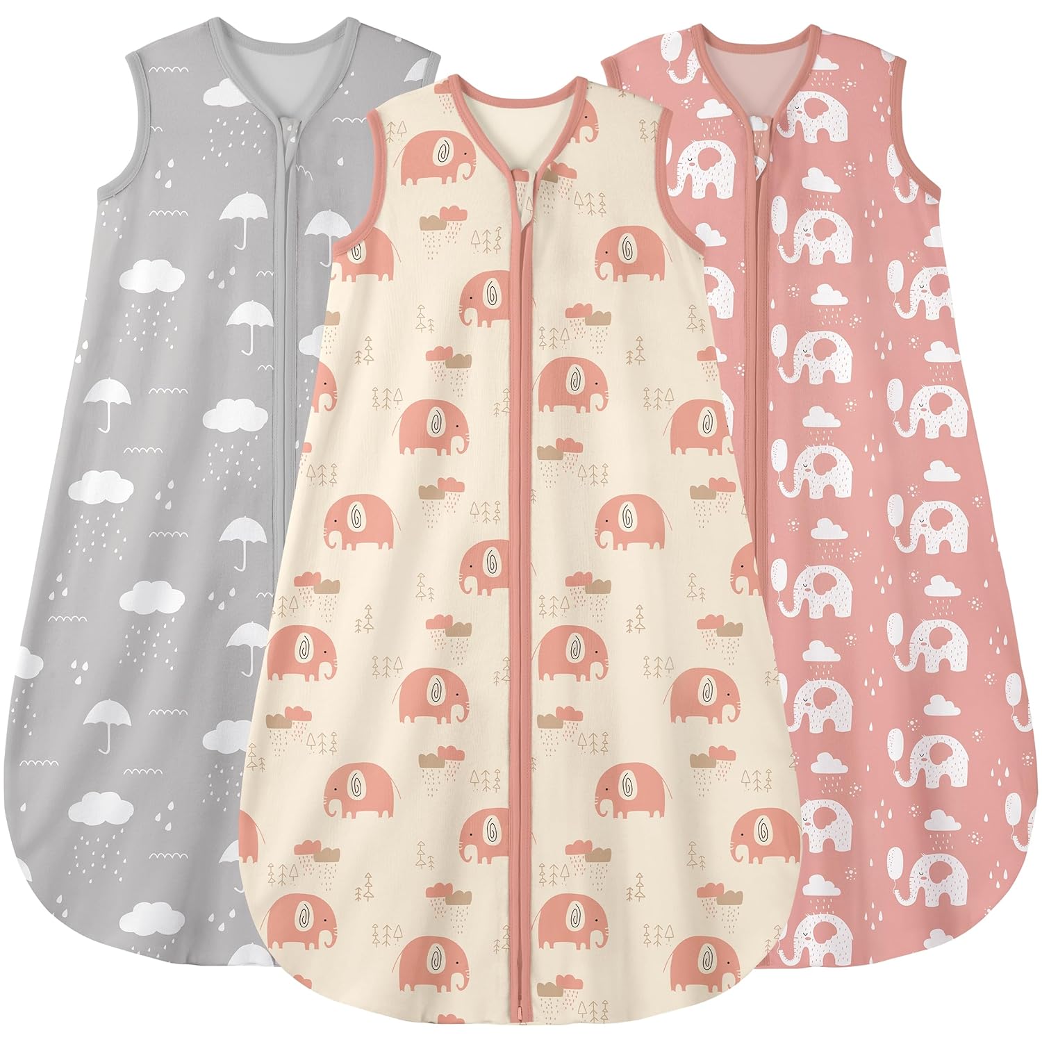 Yoofoss Baby Sleep Sack 0-6 Months Wearable Blanket for Babies 100% Cotton 2-Way...
