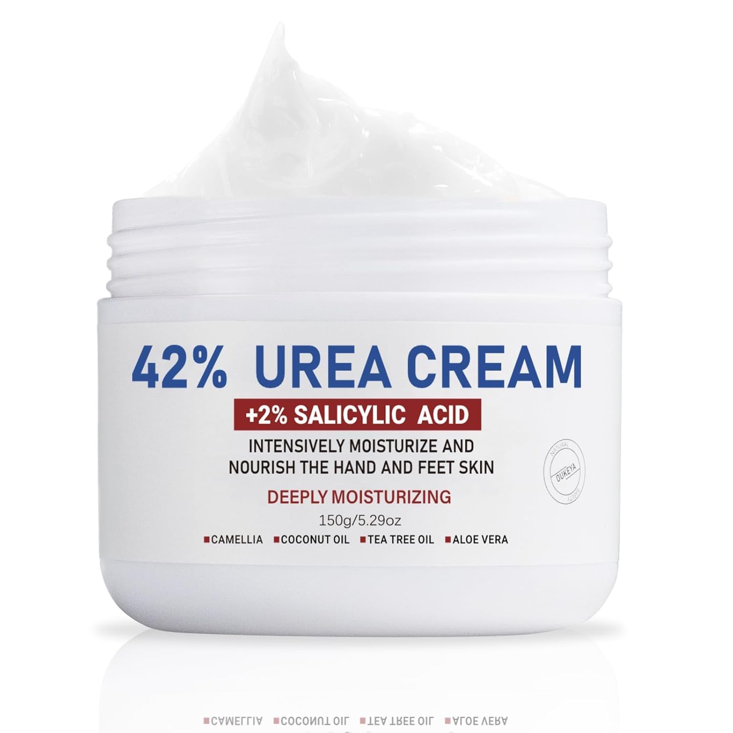 Urea Cream 42% plus Salicylic Acid 2% Net 5.29 Oz for Dry Cracked Feet, Heels, K...