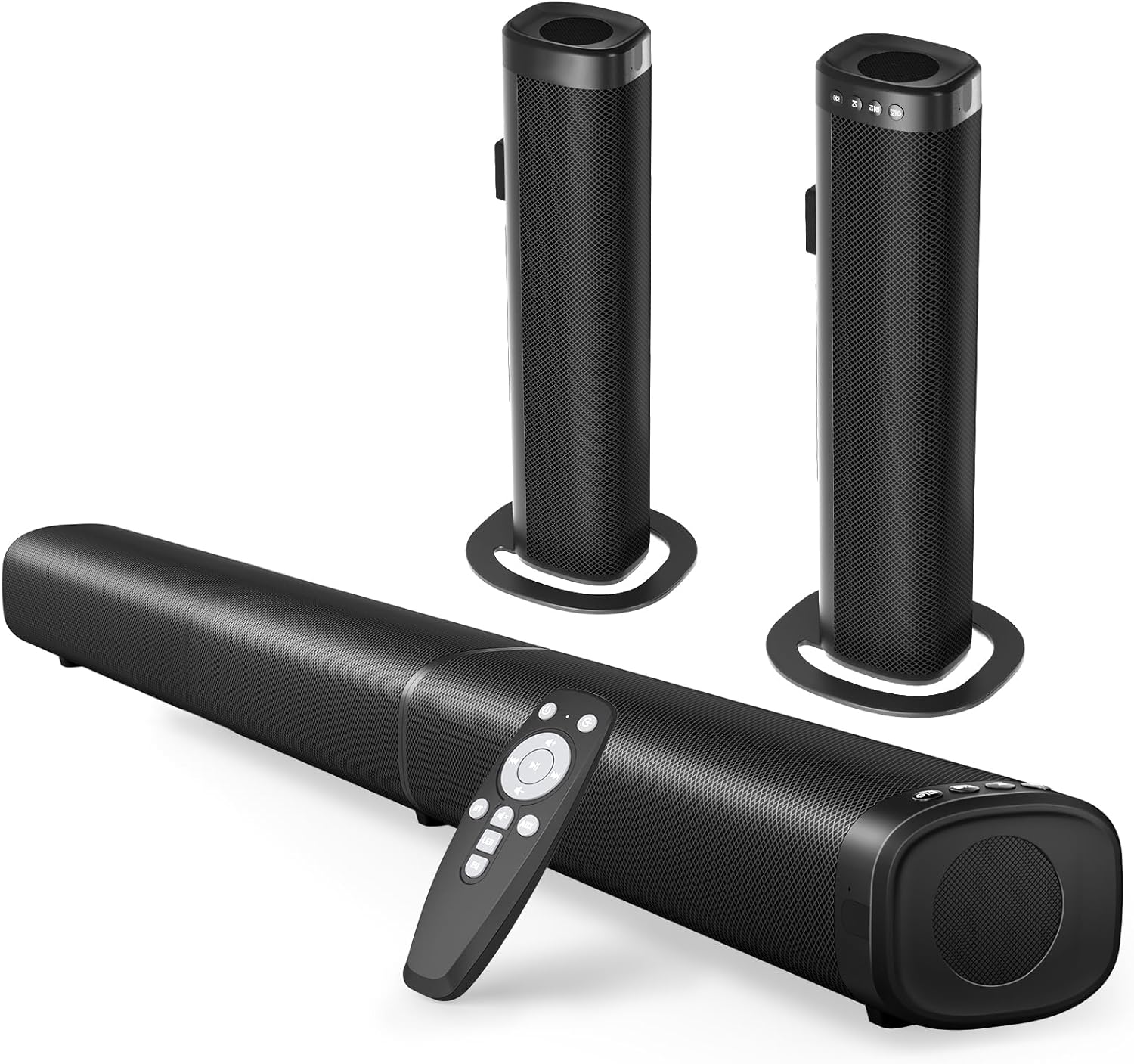 Sound Bar, Sound Bar for Smart TV, 5.3 Bluetooth Sound Bar 2 in 1 Detachable Sur...