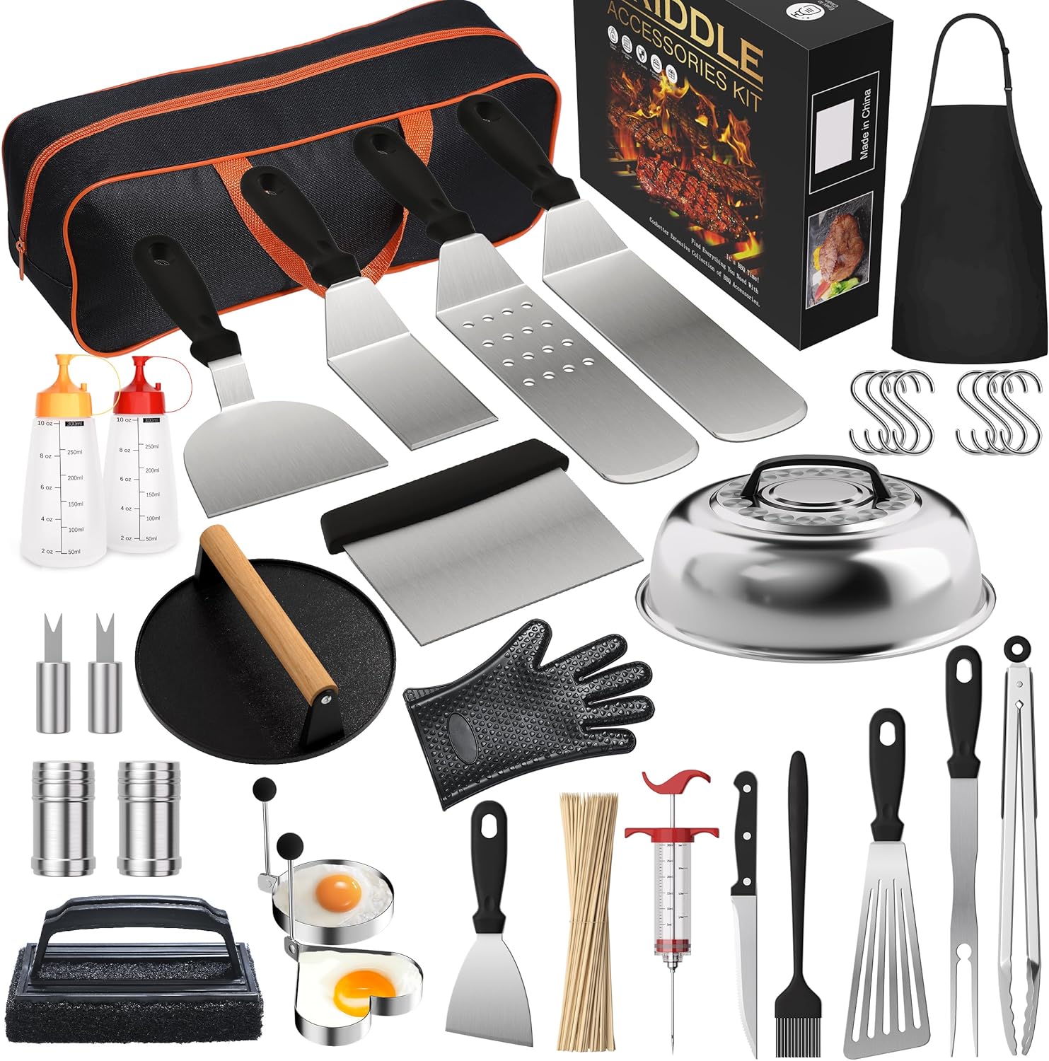 134 Pcs Griddle Accessories Kit, Upgraded Griddle Accessories for Blackstone - P...