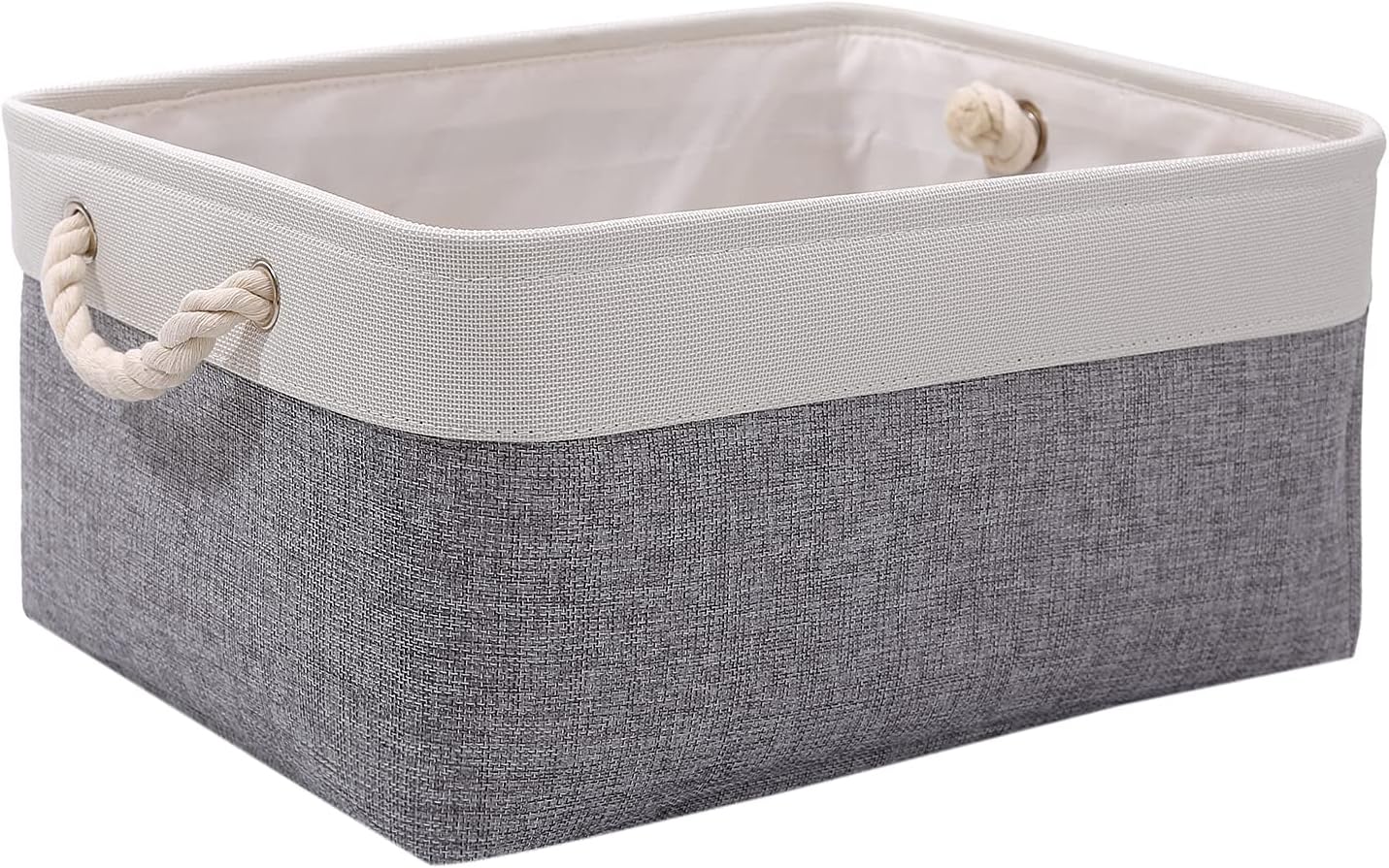 PWVMWM Small Storage Box with Handles, Foldable Wardrobe Baskets for Storage, Ca...