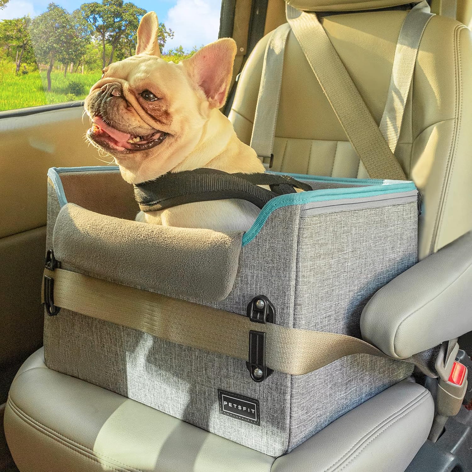PETSFIT Dog Car Seats for Small Dogs, Portable Dog Booster Car Seat with Patent...