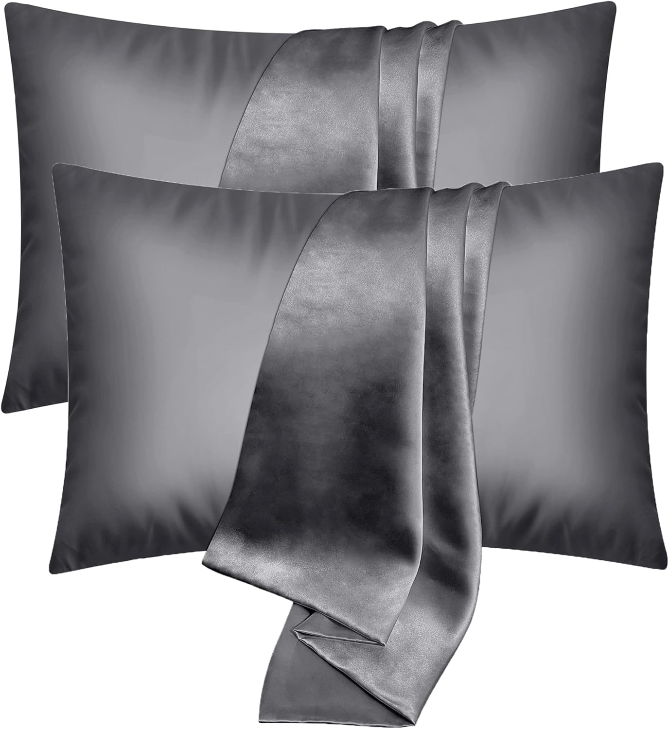 UQQU Satin Pillow Cases 2 Pack, Satin Pillowcase for Hair and Skin, Pillow Cases...