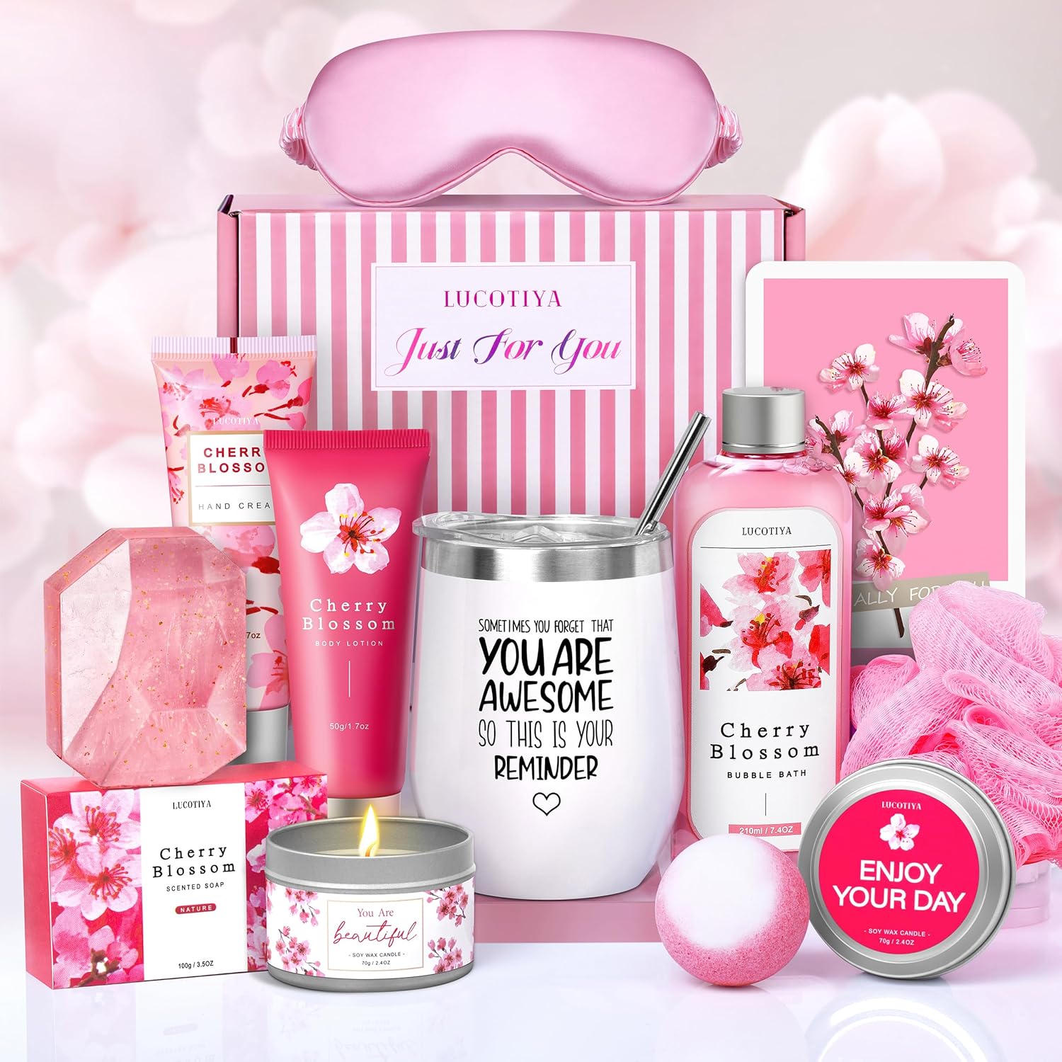 Gifts for Women Birthday Gifts, Bath and Body Gifts Set- 10 Pcs Christmas Valent...