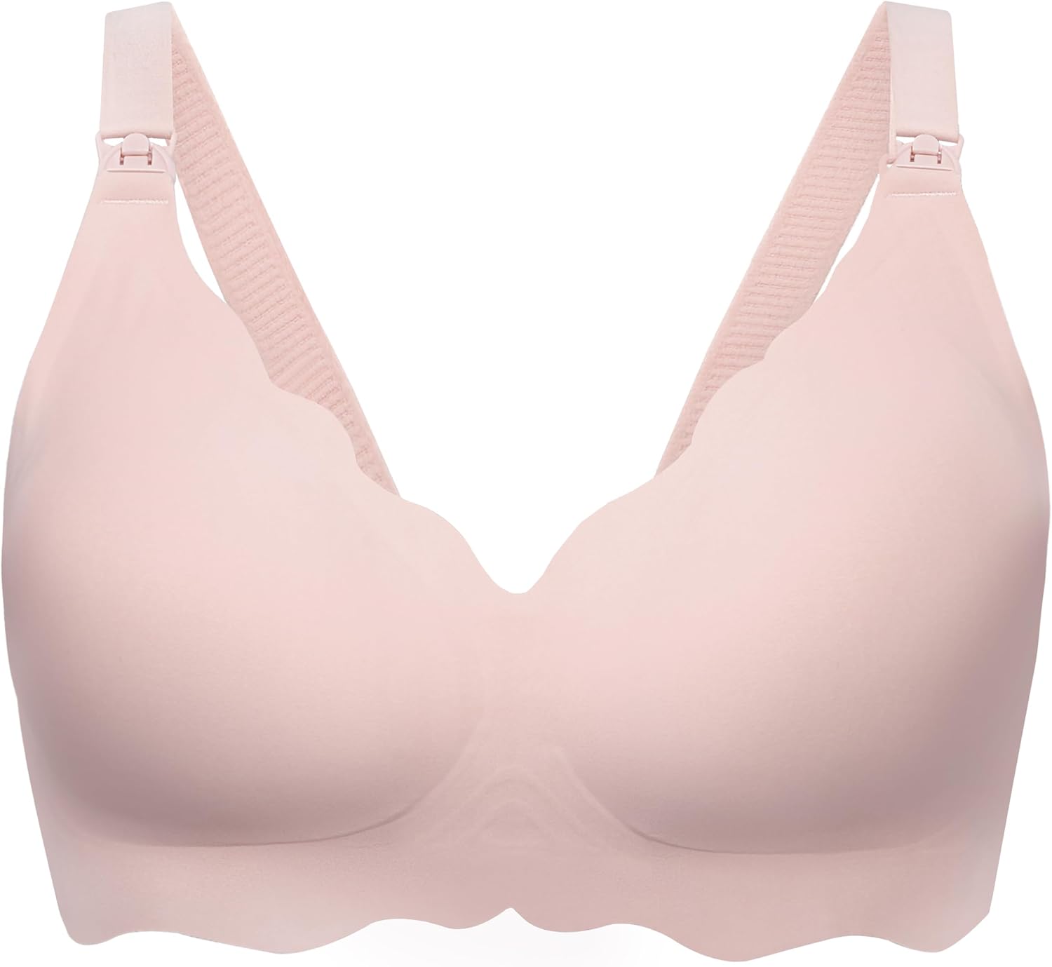 Angelhood Nursing Bras for Breastfeeding Ultra Comfort Seamless Maternity Bra Wi...