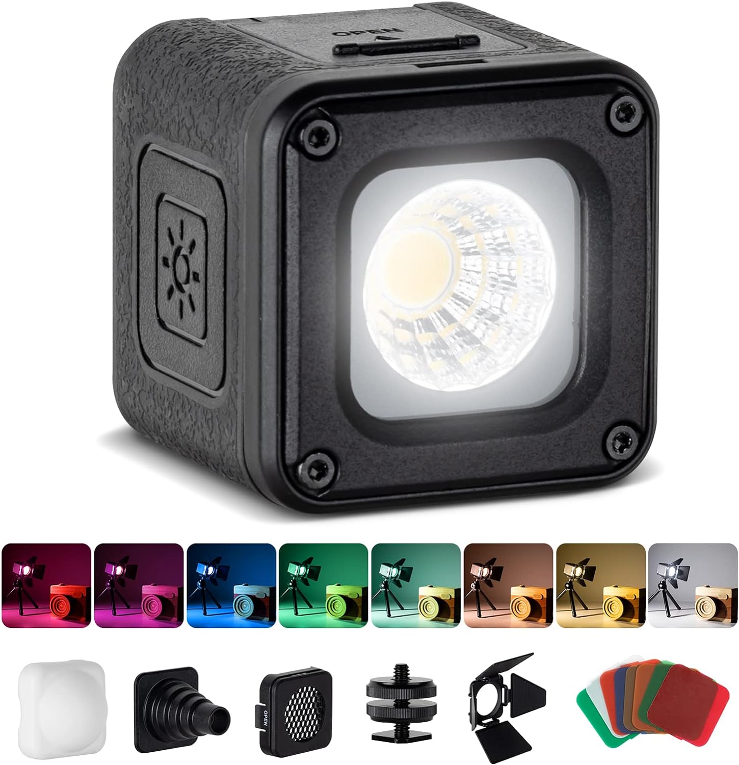 LED Video Light, SMALLRIG Mini Cube Light for Macro Photography,Rainproof Light...