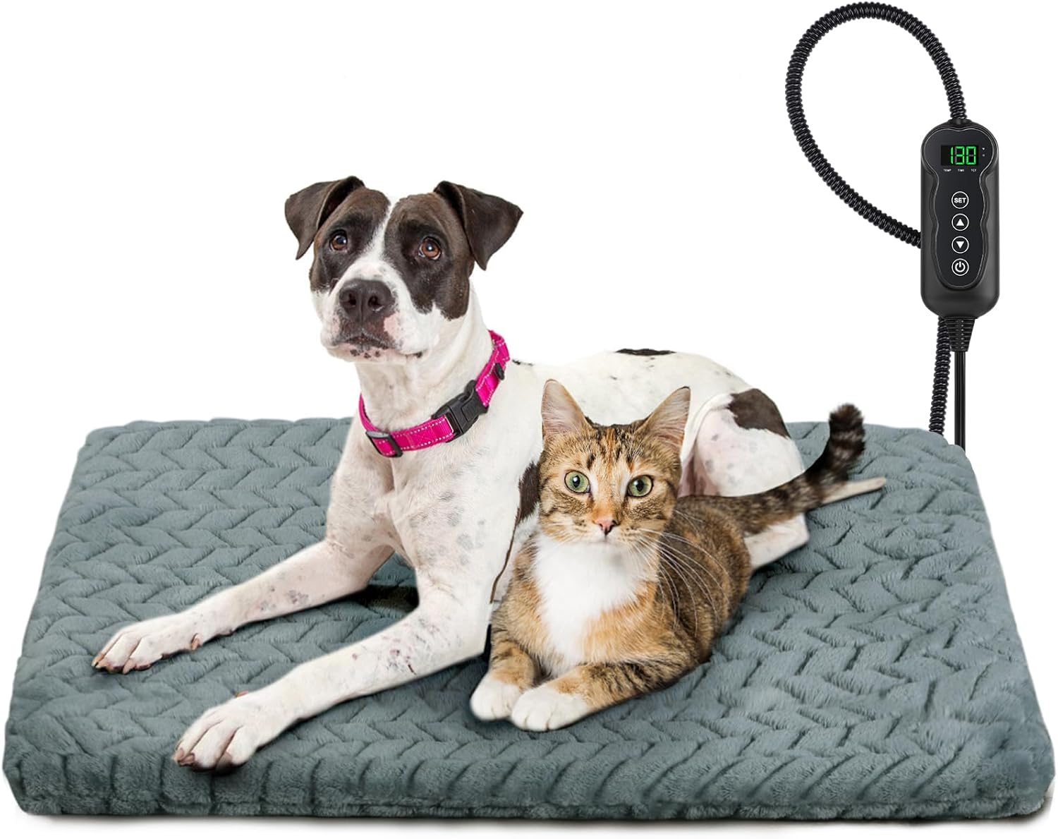 GASUR Pet Heating Pad, Waterproof Electric Dog Cat Heating Pad with Timer, Tempe...