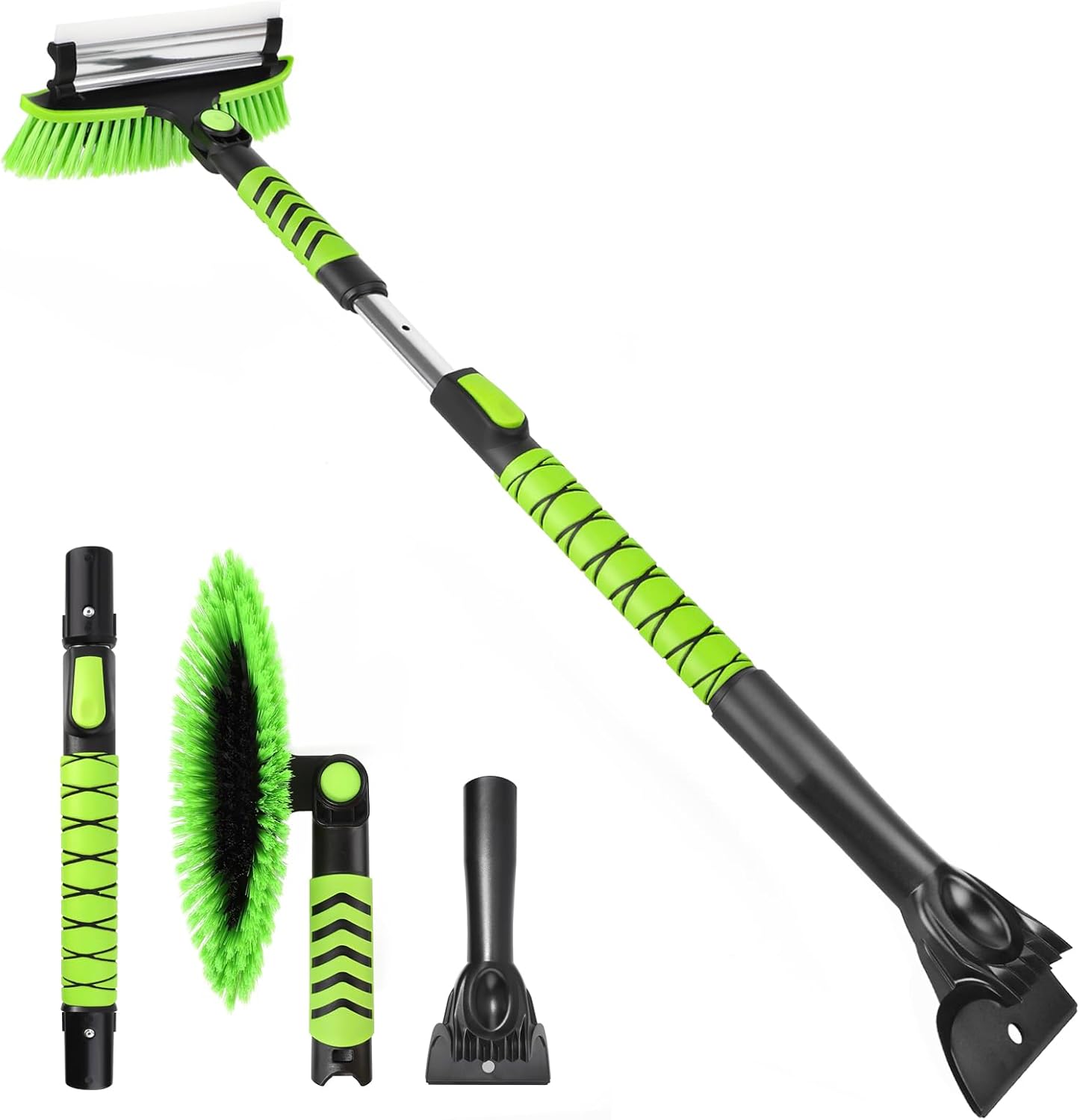 Yougfin 43" Ice Scraper for Car Windshield, Snow Brush with Squeegee, 3 in 1 Sno...
