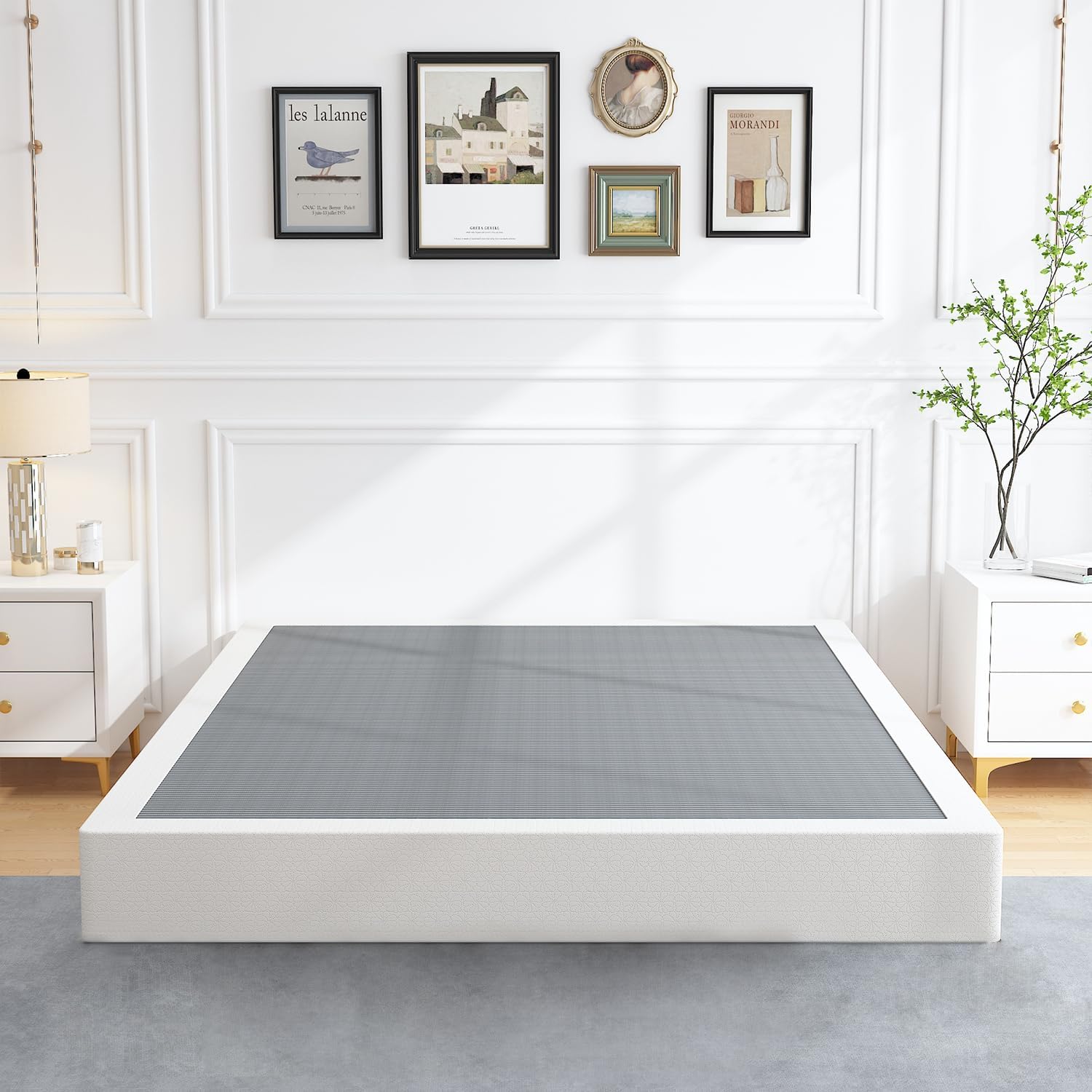 ALDRICH 7 Inch Heavy Duty Metal Box Spring Mattress Foundation 3000lbs Max Weigh...