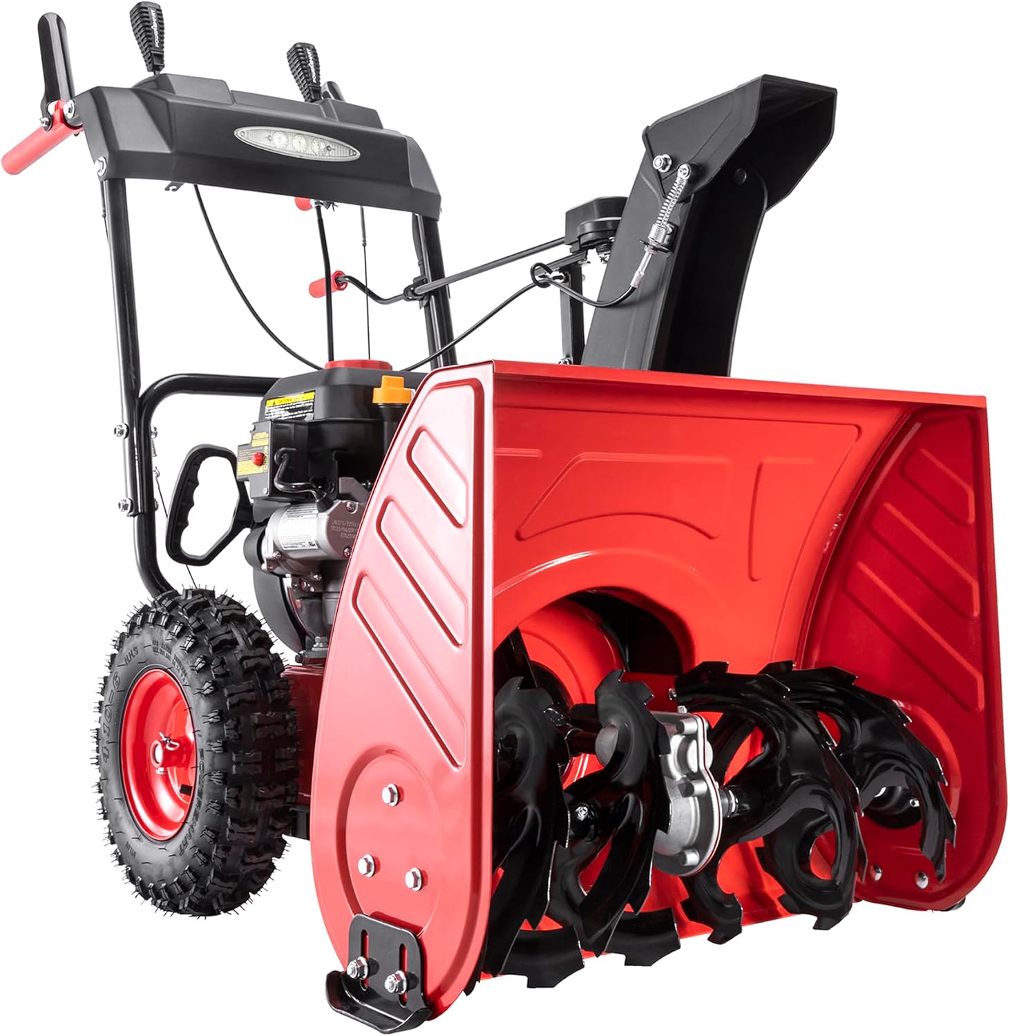 PowerSmart Snow Blower Gas Powered 24 Inch Self-Propelled 2-Stage 212cc Engine w...