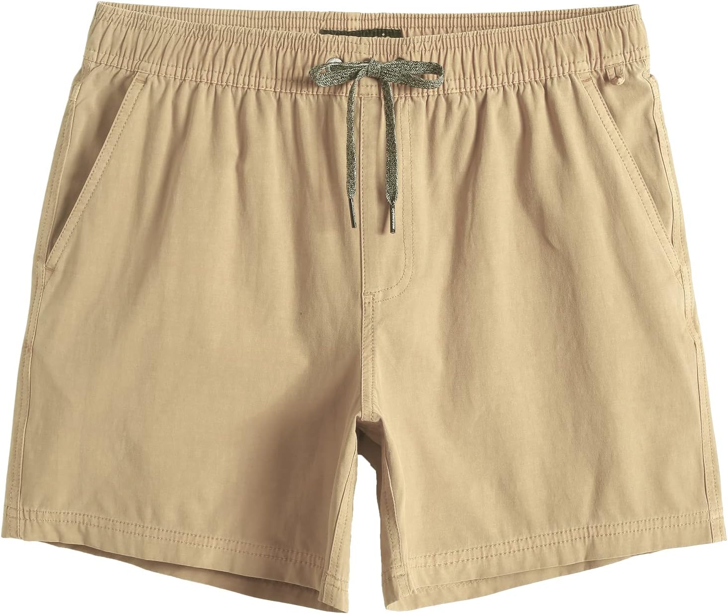 maamgic Men's 5 inch Inseam Shorts Pull-On Relaxed Fit Comfort Stretch Short Sho...