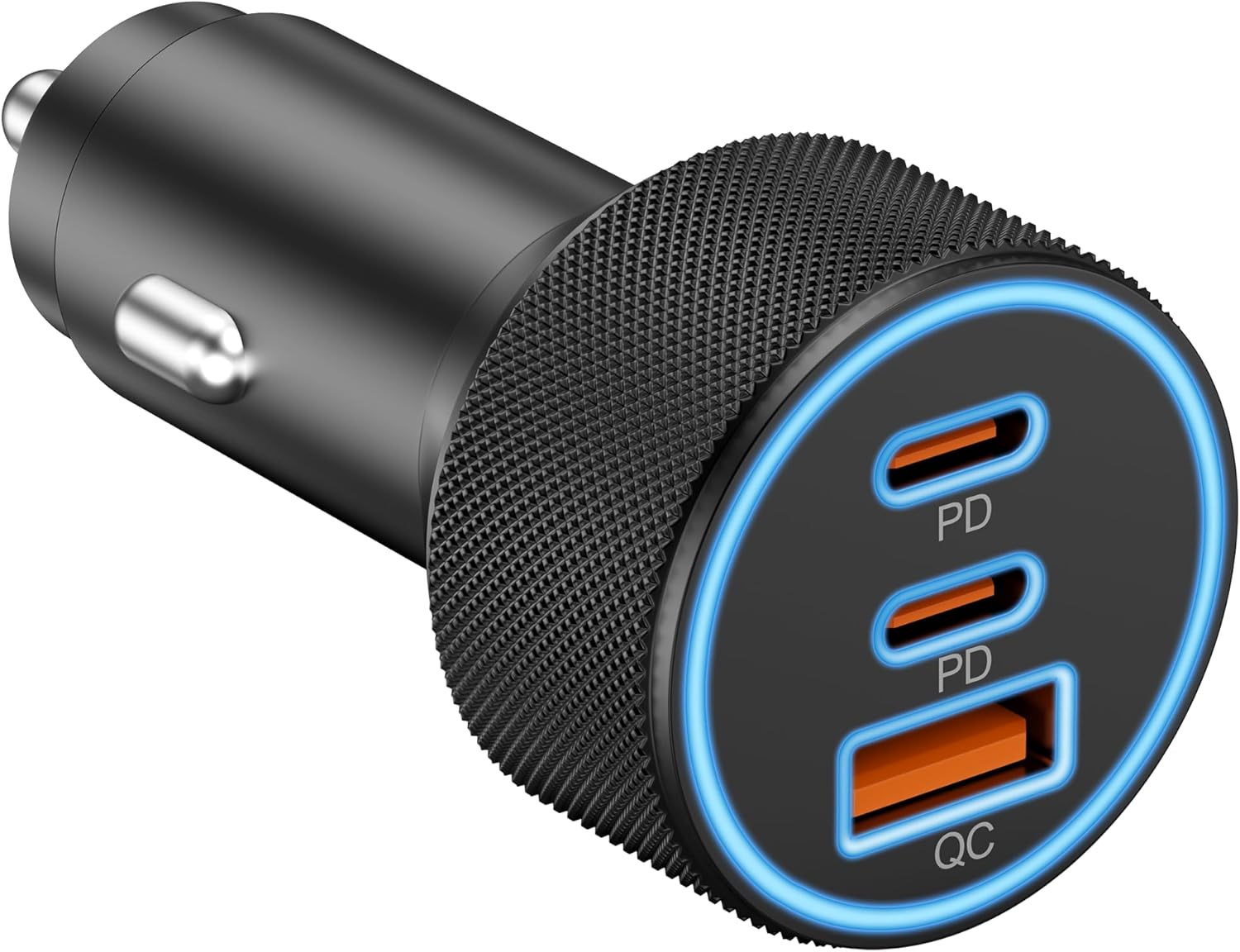 USB C Car Charger, 3-Port 67W Dual USB-C & USB-A Car Power Adapter PD/QC Fast Ch...