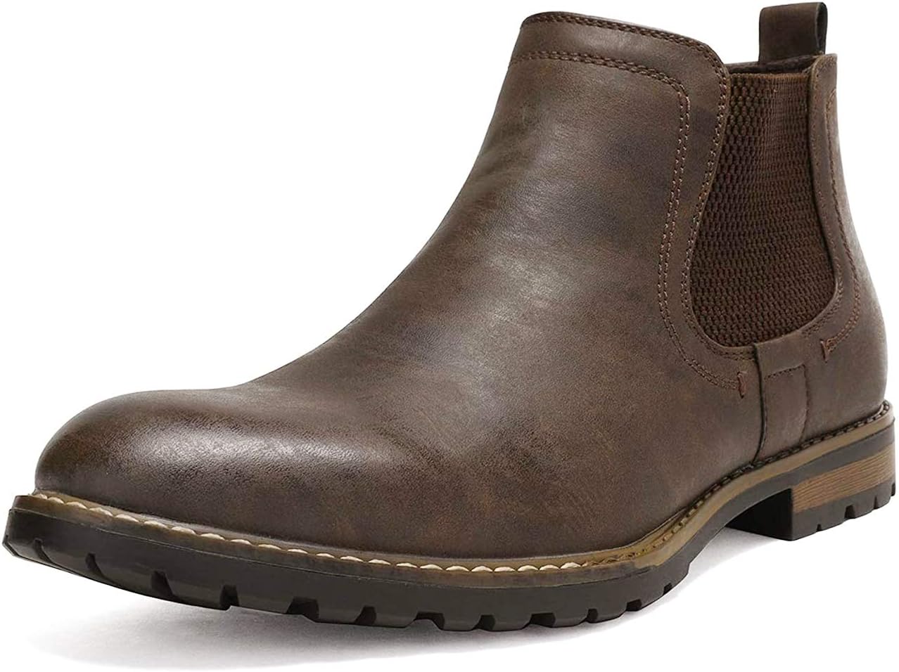 Bruno Marc Men’s Chelsea Boots Casual Slip-On Classic Dress Ankle Boot 12 2-dark...