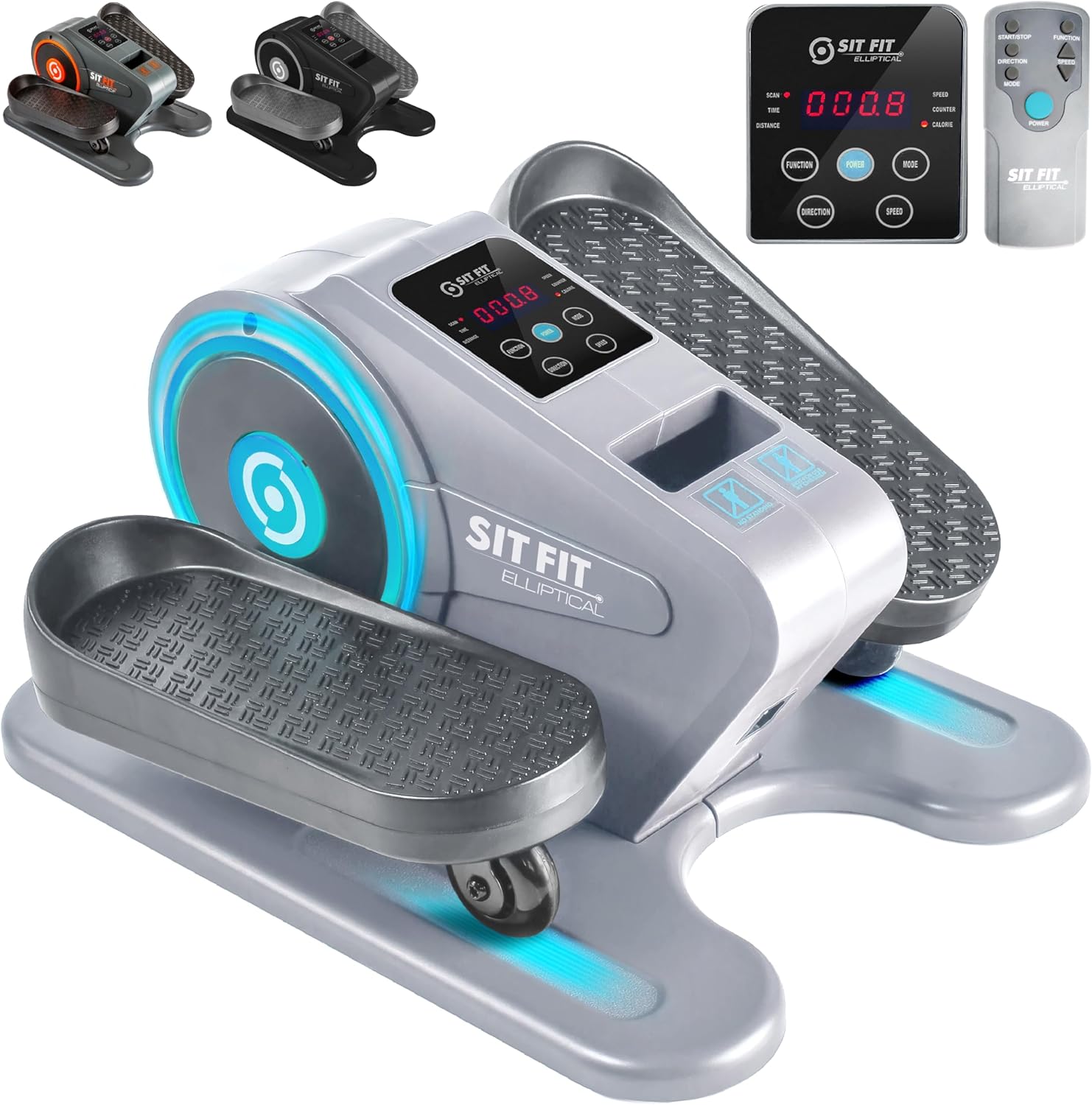 SITFIT, Sit Down and Cycle! Powered Foot Pedal Exerciser for Seniors, Under Desk...