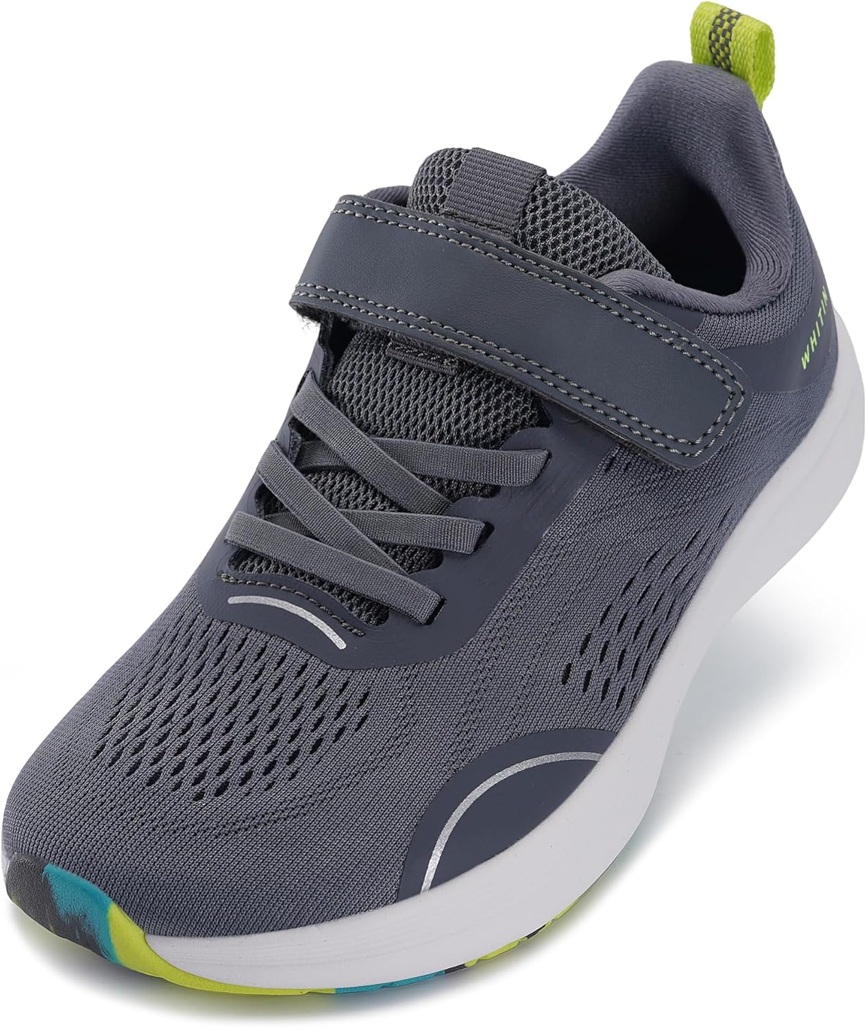WHITIN Little/Big Kids Zero Drop Running Shoes + Wide Toe Box Sneaker for Boys/G...