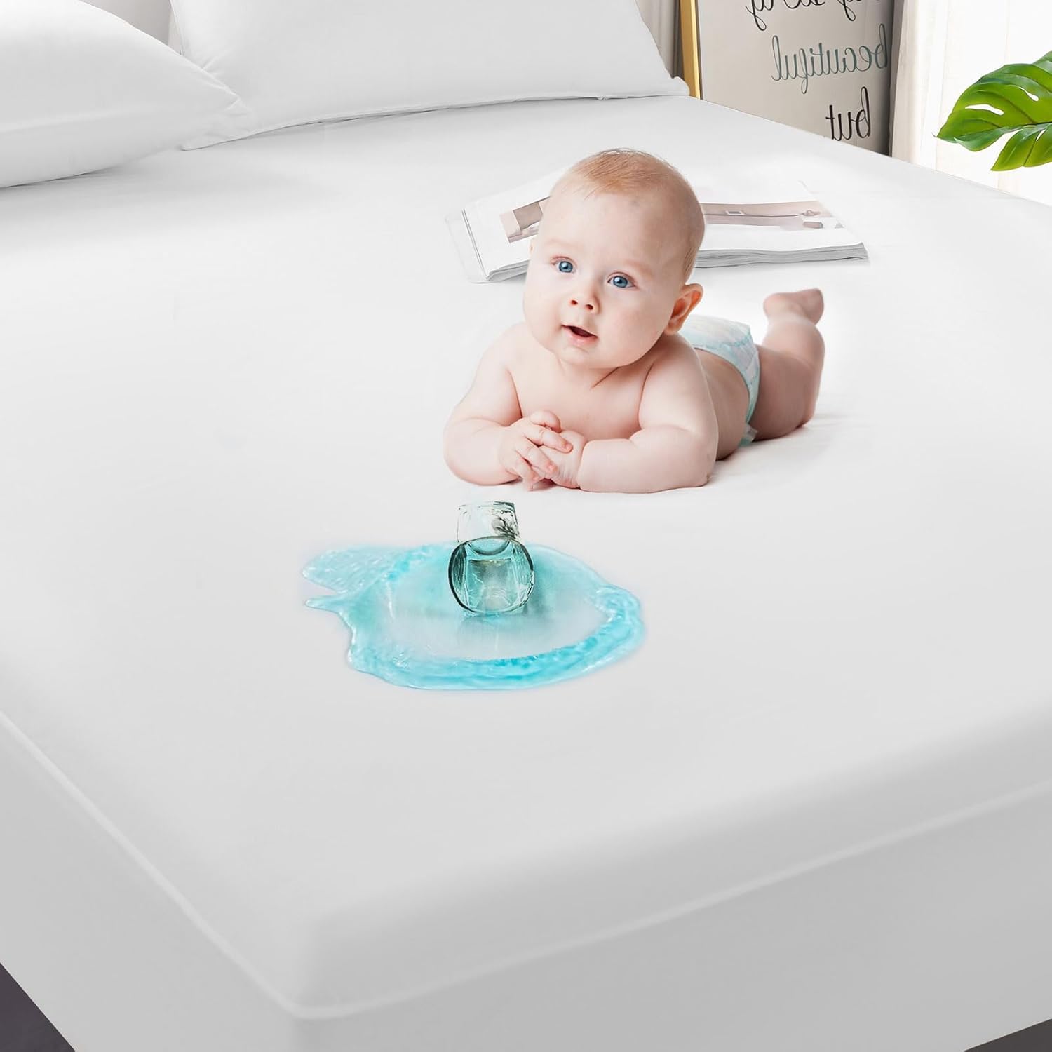 GRT 2 Pack 100% Waterproof Mattress Protector Twin Size, Breathable & Noiseless...