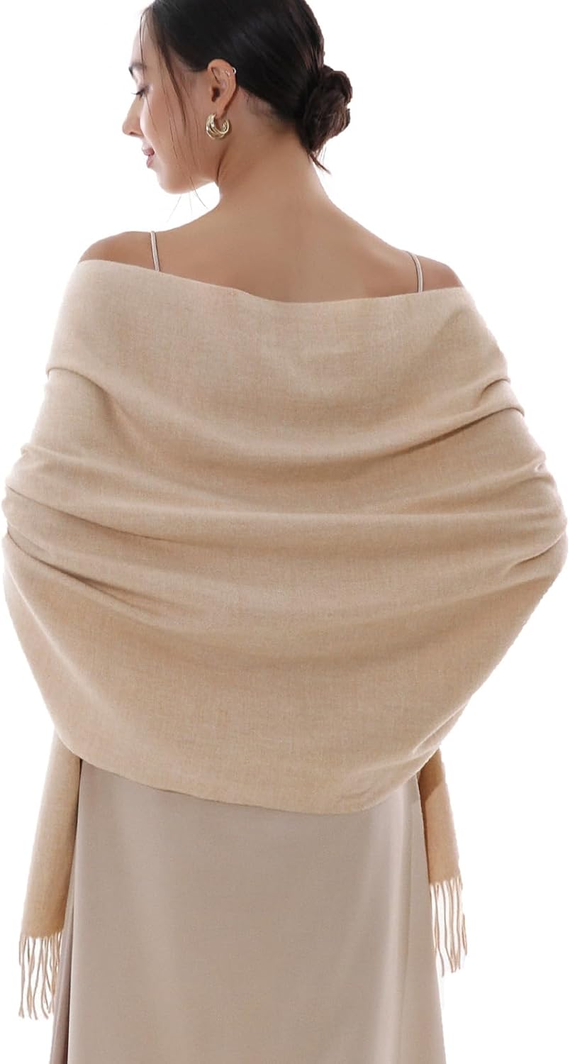 RIIQIICHY Winter Scarfs for Women Pashmina Shawls Wraps for Evening Dresses Larg...