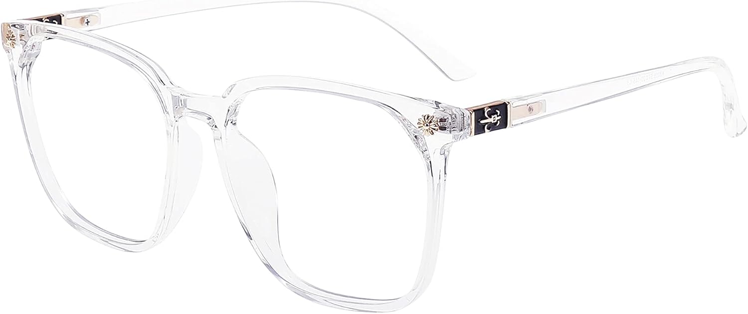 GUDVUE Oversized Blue Light Glasses, Computer Reading/Gaming/Phones Glasses, Ant...