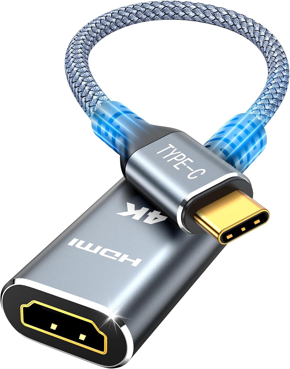 Highwings USB C to HDMI Adapter 4K@60Hz, [High Speed, Thunderbolt 3/4] USB Type...