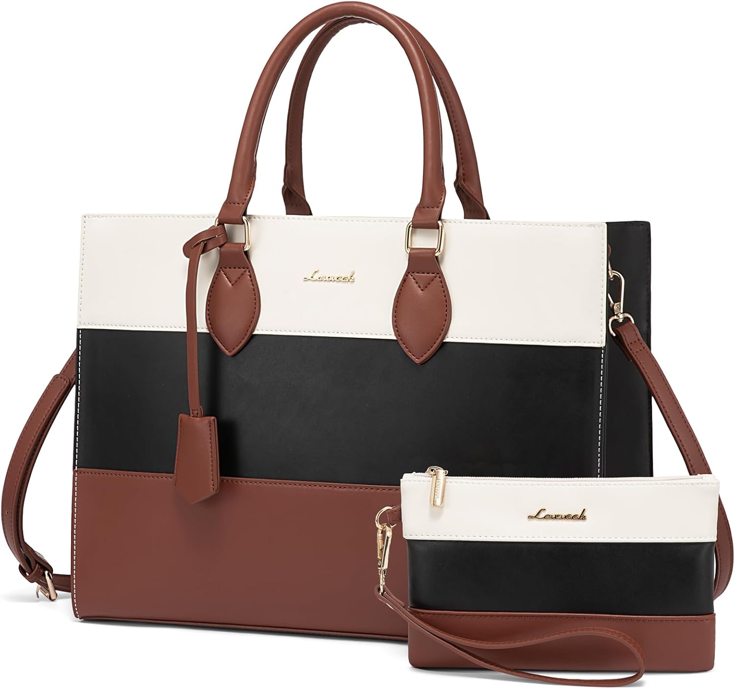 LOVEVOOK Laptop Tote Bag for Women, Work Totes Business Office Computer Briefcas...