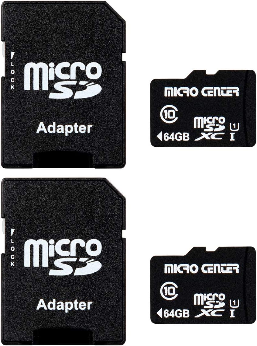 INLAND Micro Center 64GB Class 10 MicroSDXC Flash Memory Card with Adapter for M...