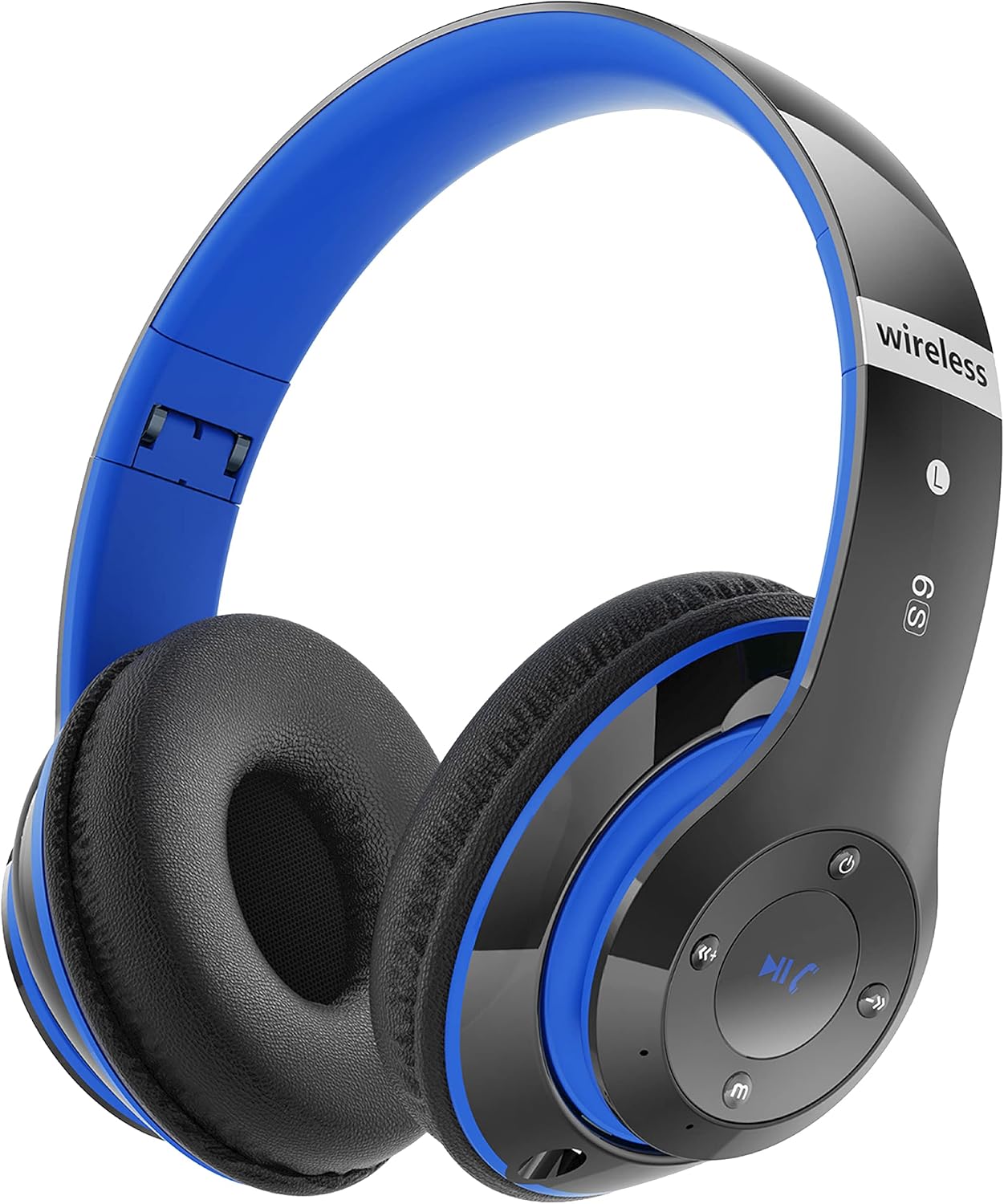 Bluetooth Headphones Over Ear, 6S Foldable Wireless Headphones with 6 EQ Modes,...