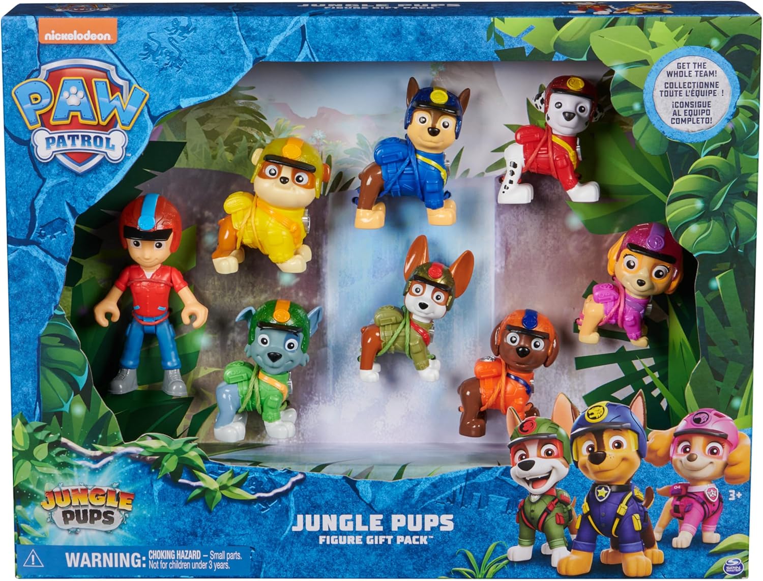 Paw Patrol: Jungle Pups Action Figures Gift Pack, with 8 Collectible Toy Figures...