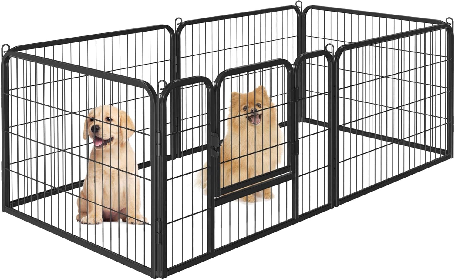 Yaheetech Dog Playpen, 6 Panel Puppy Play Pen Heavy Duty Pet Exercise Fence for...
