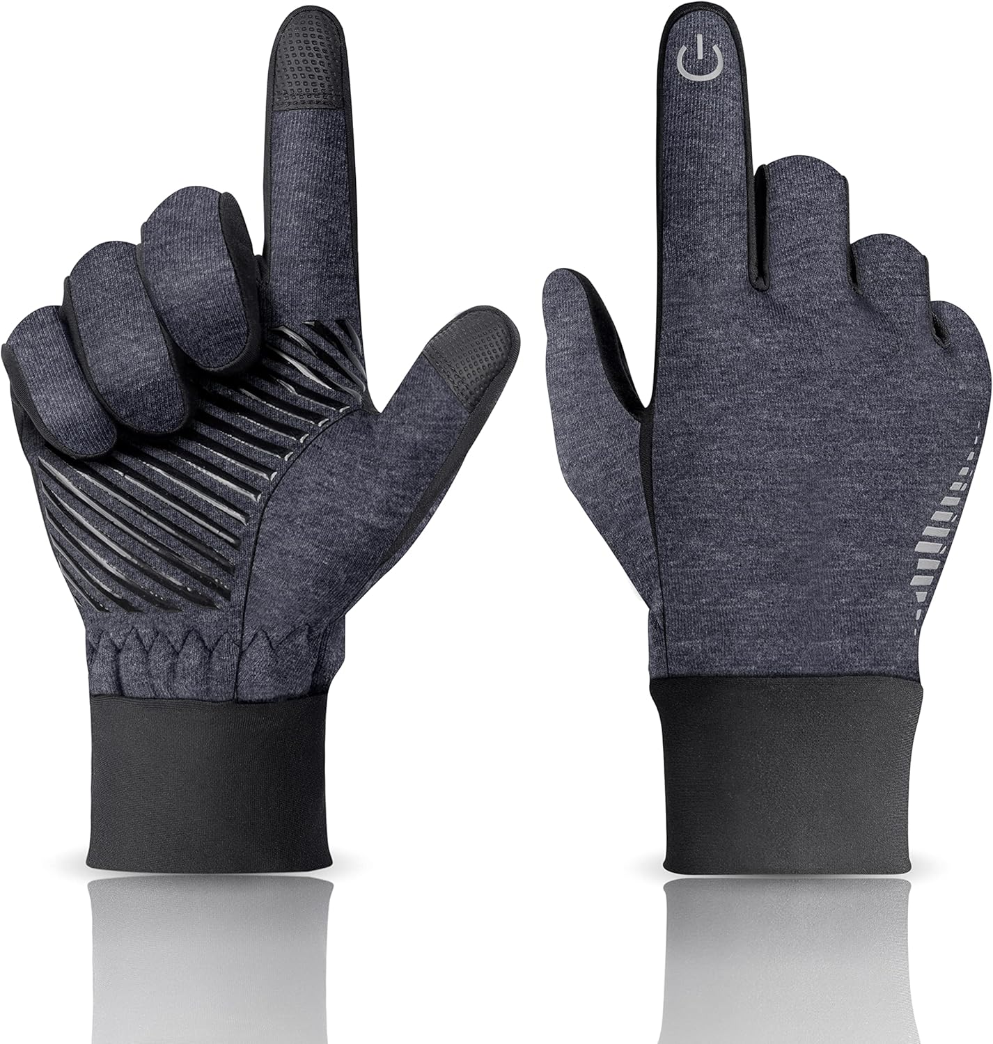 SIMARI Winter Thermal Gloves Men Women Touchscreen Anti-Slip Windproof Gloves Co...
