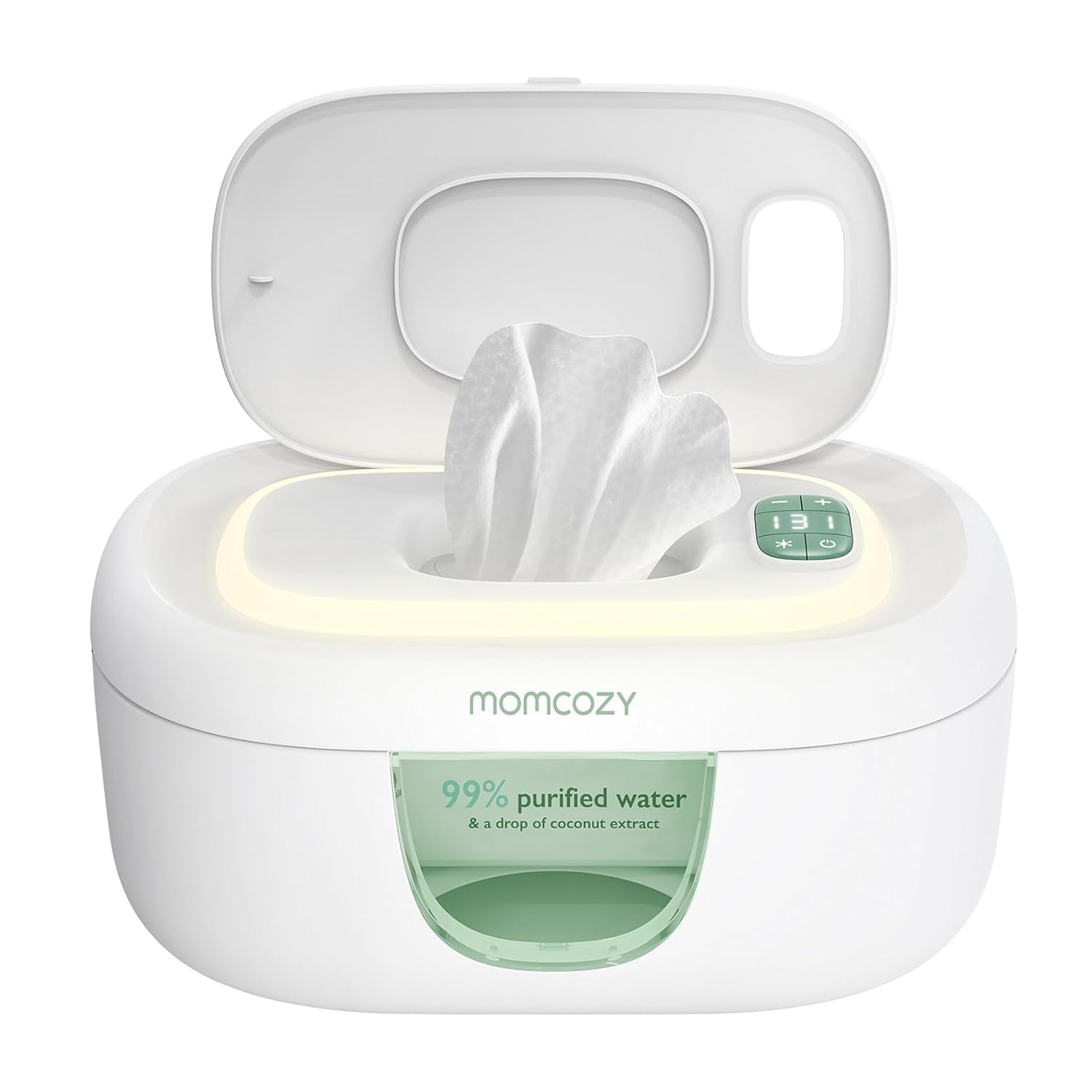 Momcozy Baby Wipe Warmer, Innovative Spring Design, Large Capacity Wipes Dispens...