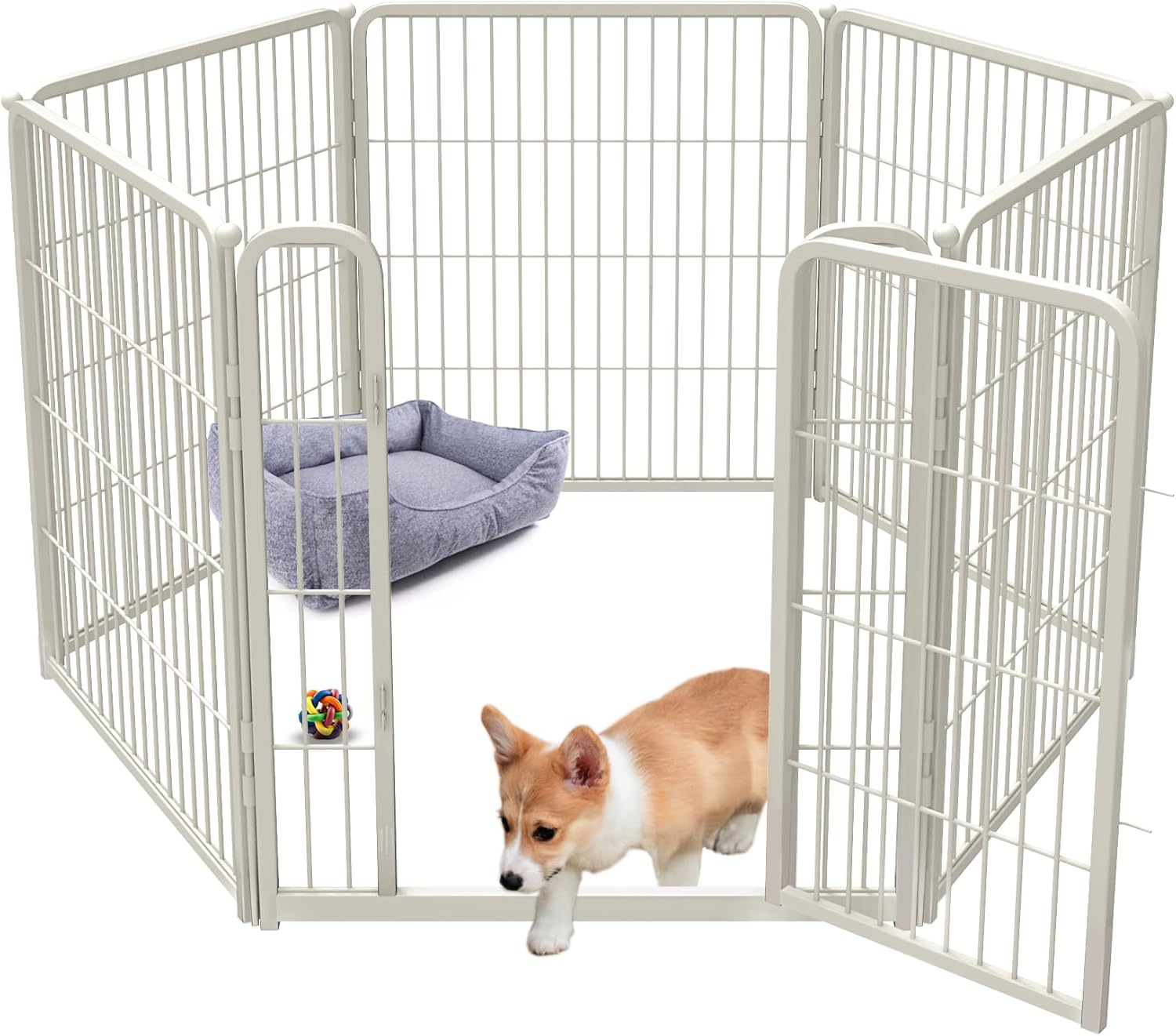 FXW Homeplus Indoor Dog Playpen - Stress-Free and Safe Play, 32 Inch 6 Panels fo...