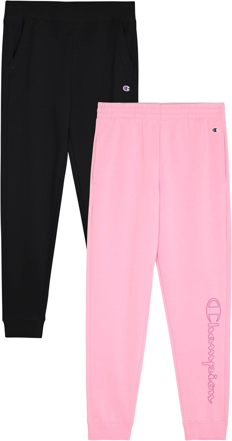 Champion Girls Sweatpants for Kids Fleece Girls Jogger Pants Girls Clothes Mediu...