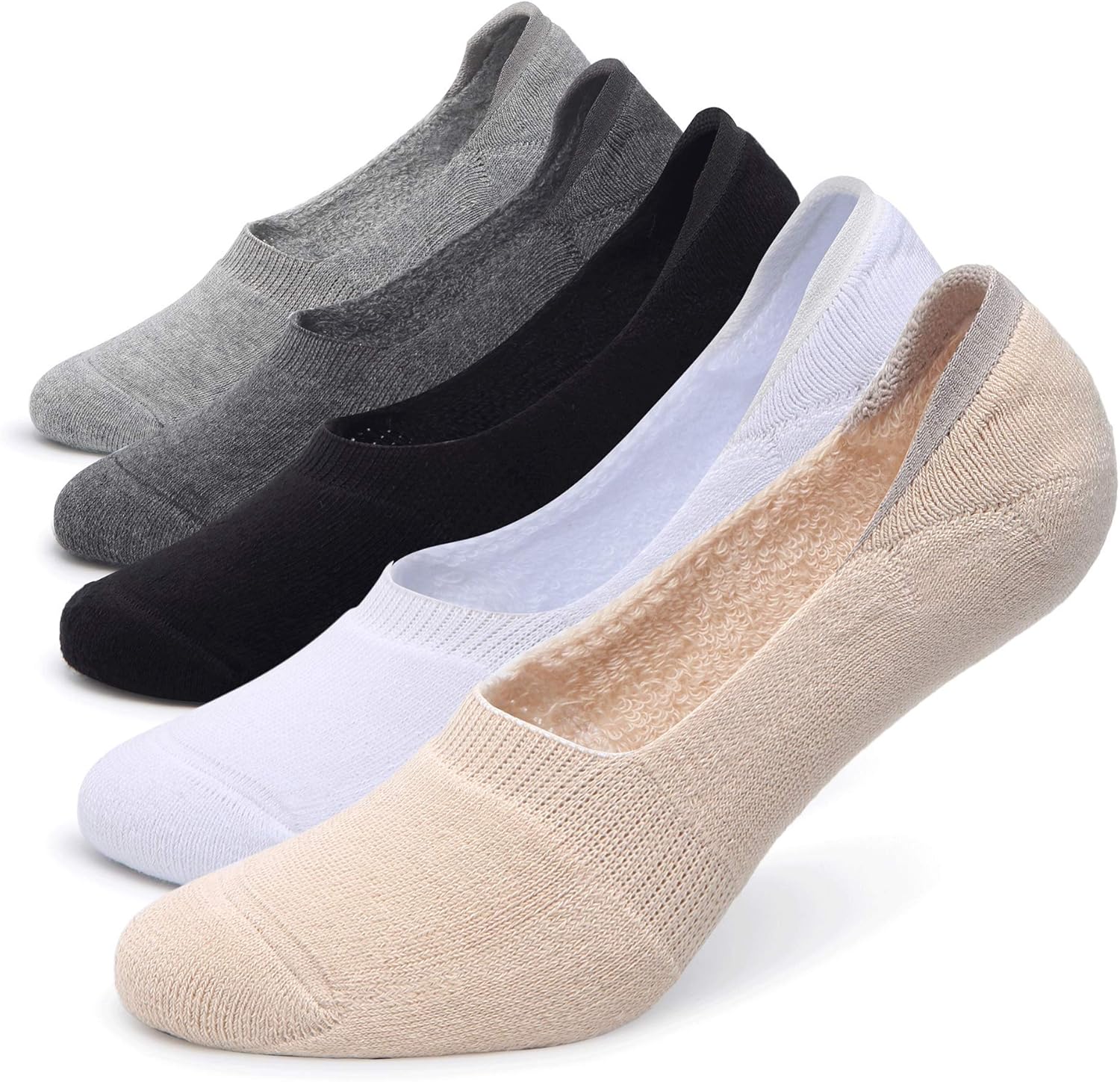 Pareberry Women's Thick Cushion Cotton Athletics Casual Low Cut Flat Non-Slip Bo...