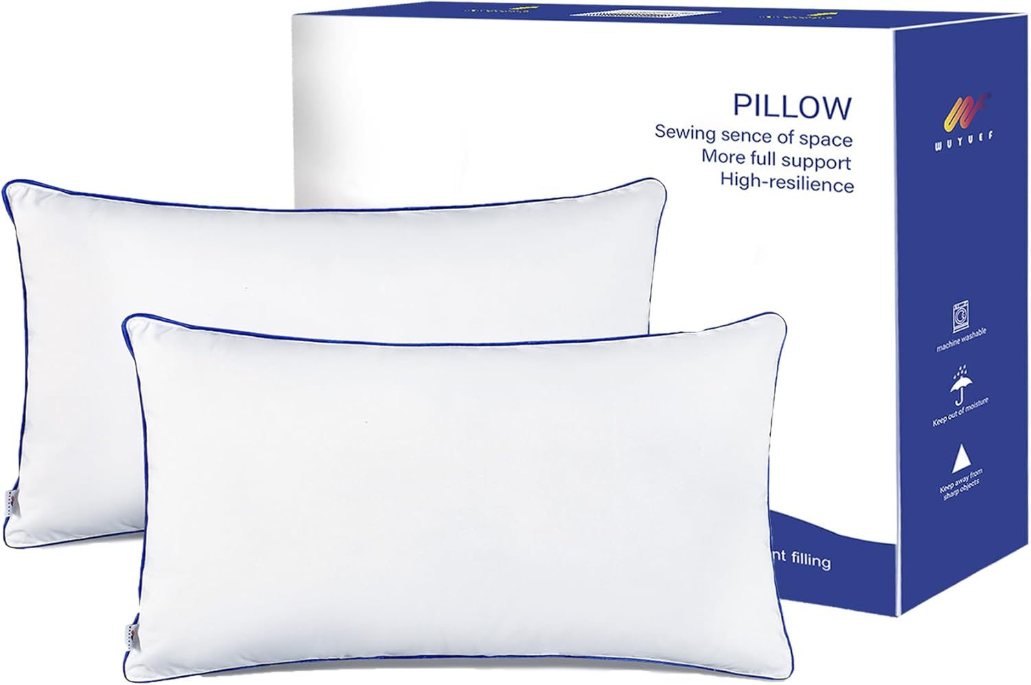12 x 20 Pillow Insert Set of 2 Indoor Throw Pillow Insert, Rectangle Decorative...