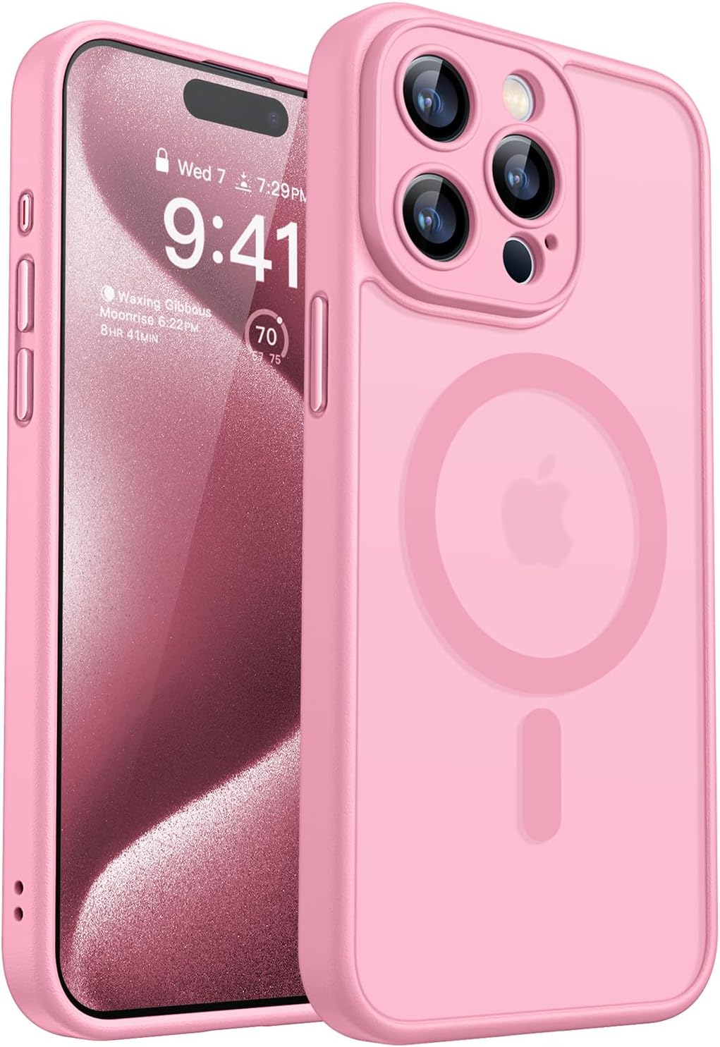 CANSHN Magnetic Compatible with iPhone 15 Pro Case, Upgraded [Full Camera Protec...