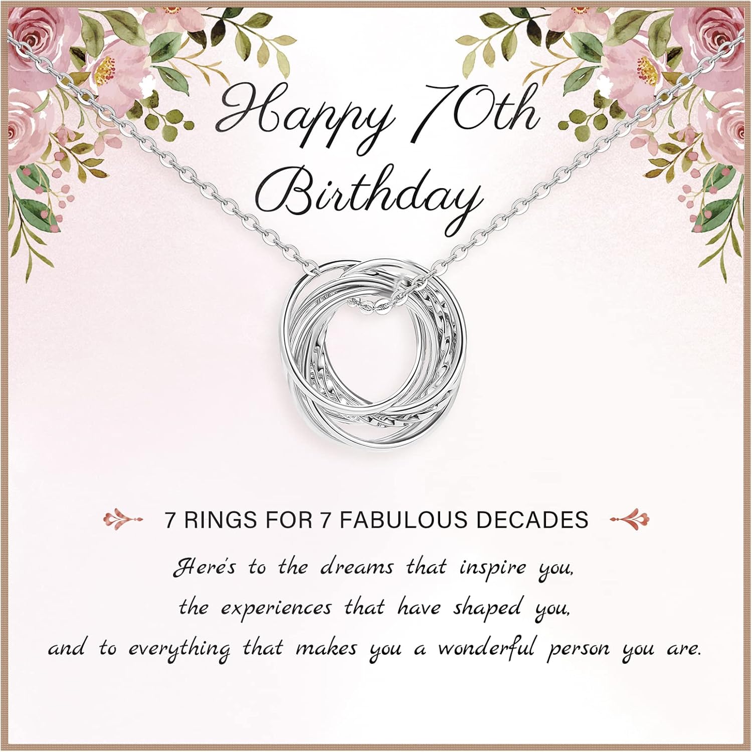 MOROTOLE Birthday Gifts for Women 925 Sterling Silver/14K Gold Plated Necklace 3...