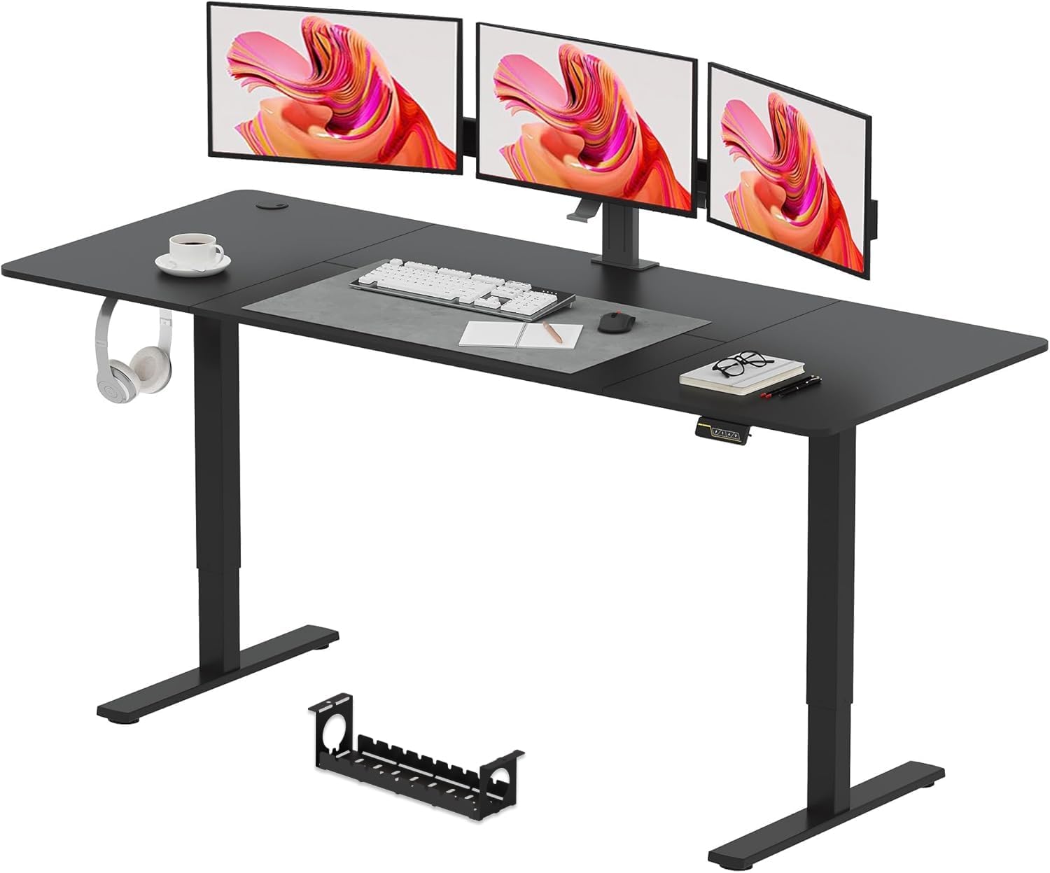 SANODESK 180 * 80 Electric Standing Desk Height Adjustable Standing Desk Sit Sta...