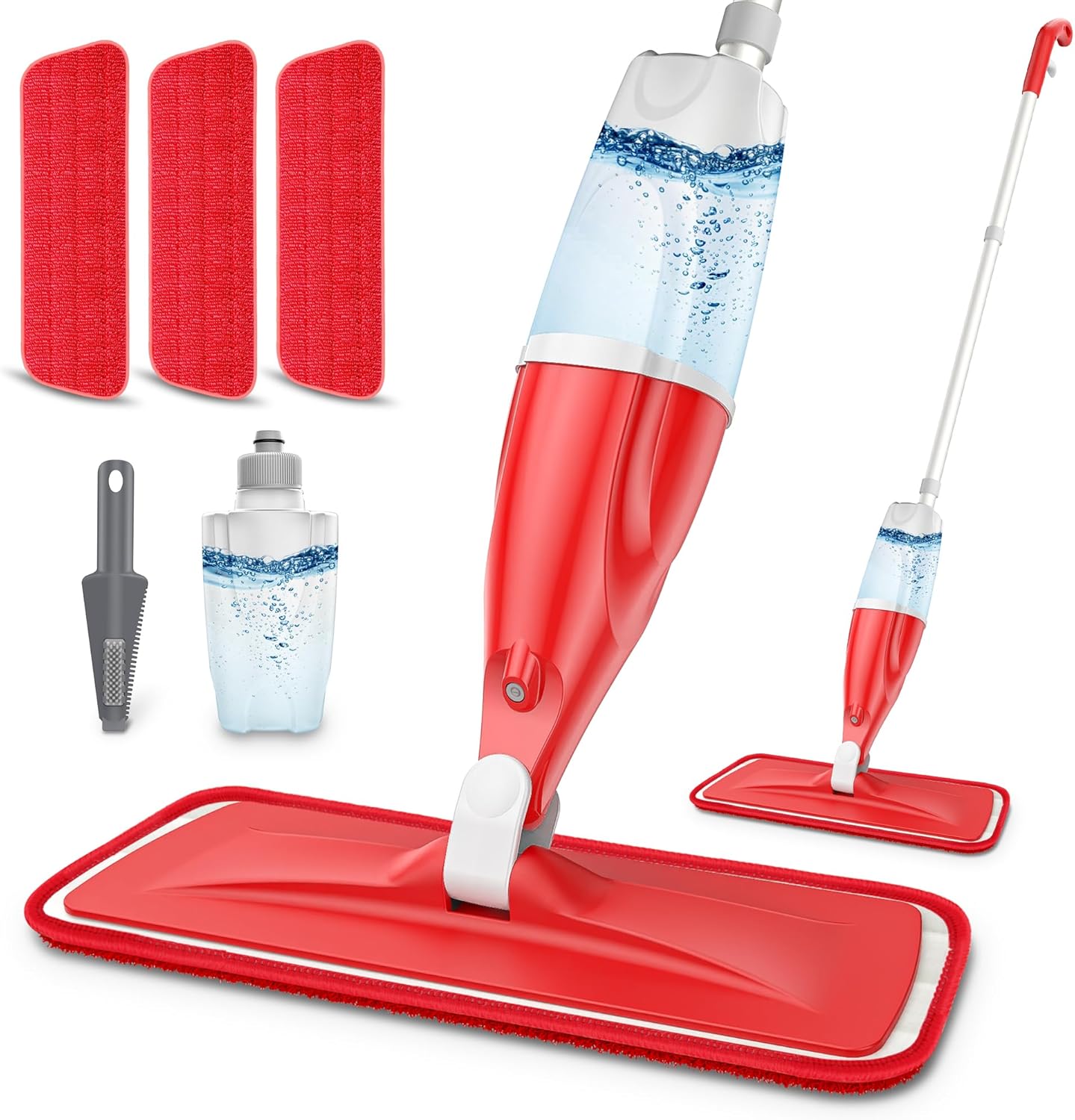 Spray Mops Microfibre Mops for Cleaning Floors- EXEGO Wood Floor Mop with Spay 3...