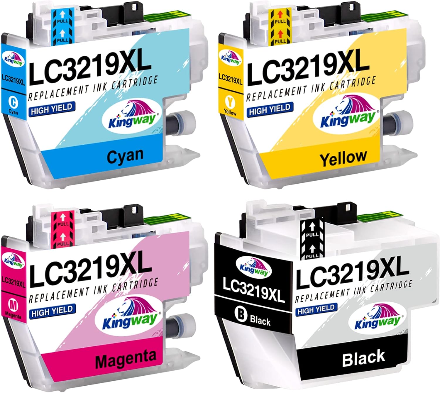 KINGWAY LC3219XL Ink Cartridges for Brother LC3217 LC3219XL Ink Cartridges Multi...