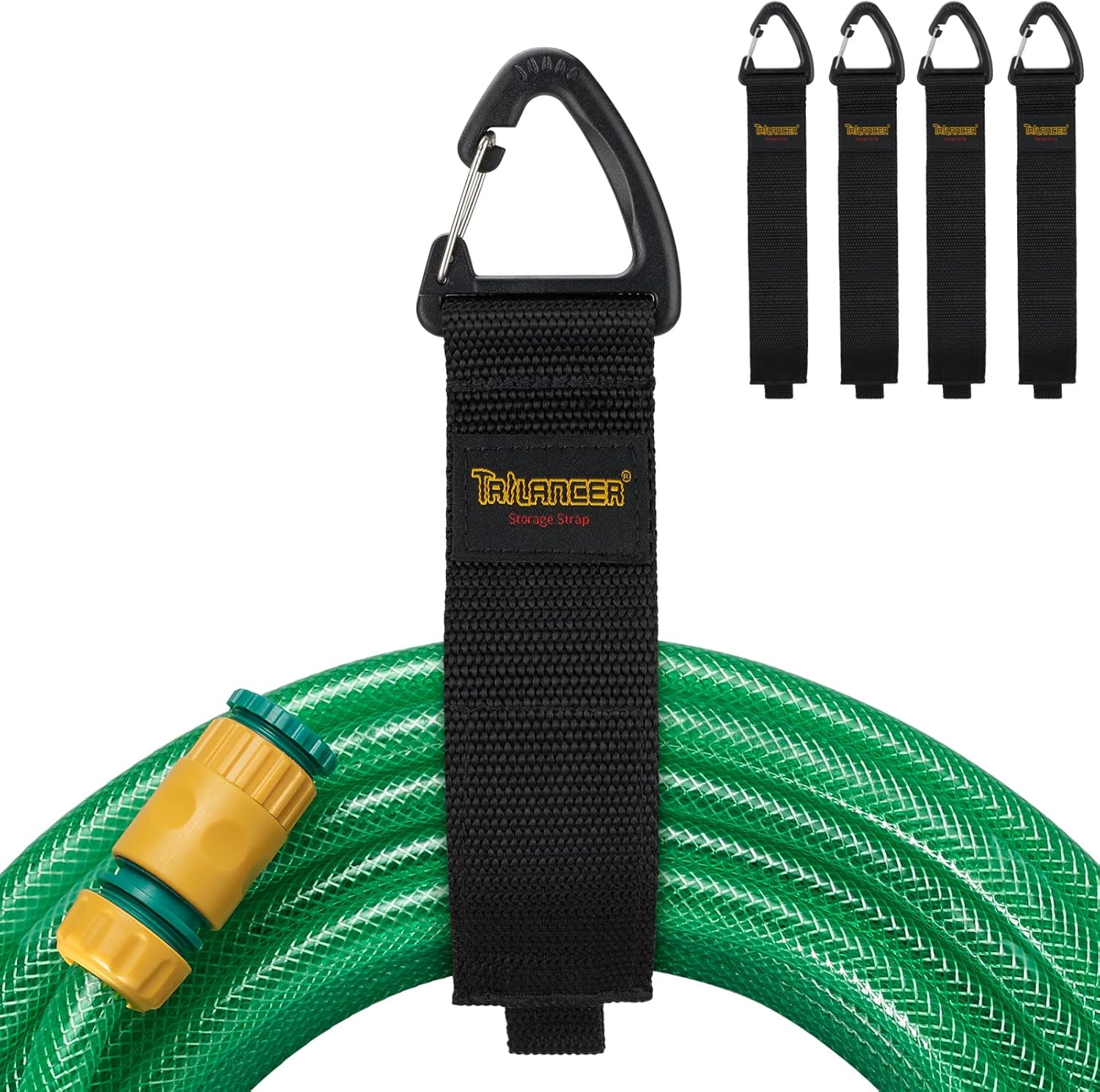 Trilancer Hook-and-Loop Storage Straps with Triangular Buckle to Hang on Walls f...