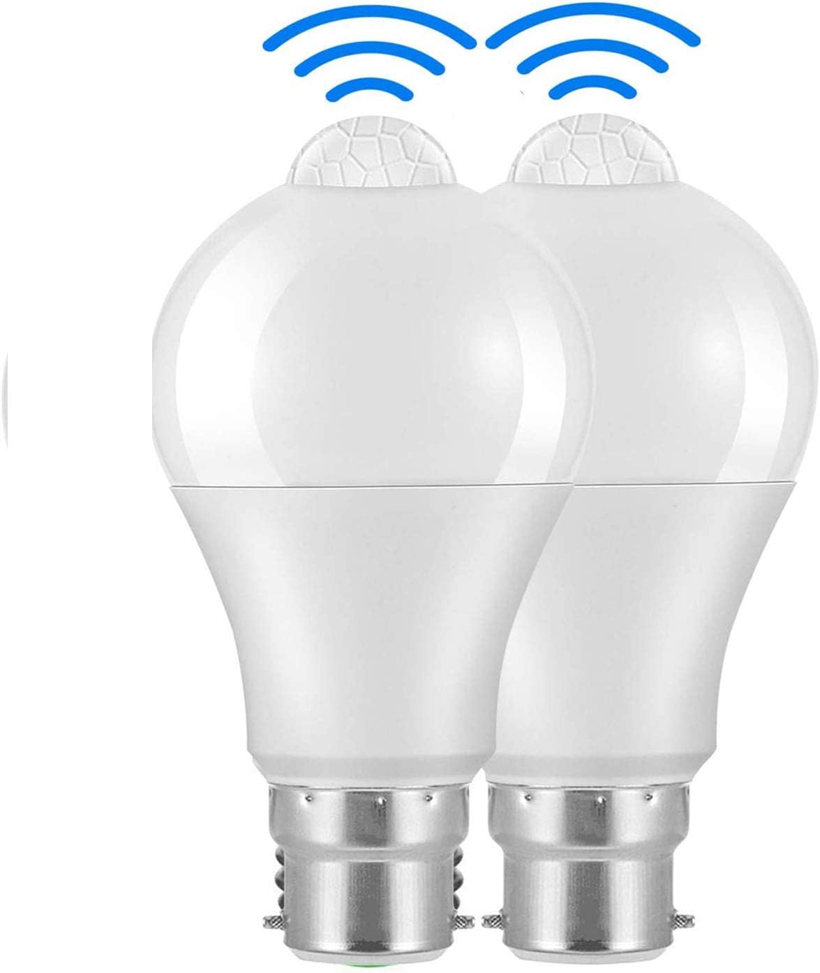 Powstro LED Smart Motion Light Bulbs - B22 PIR Light Sensor Bulb 12W Cool White...