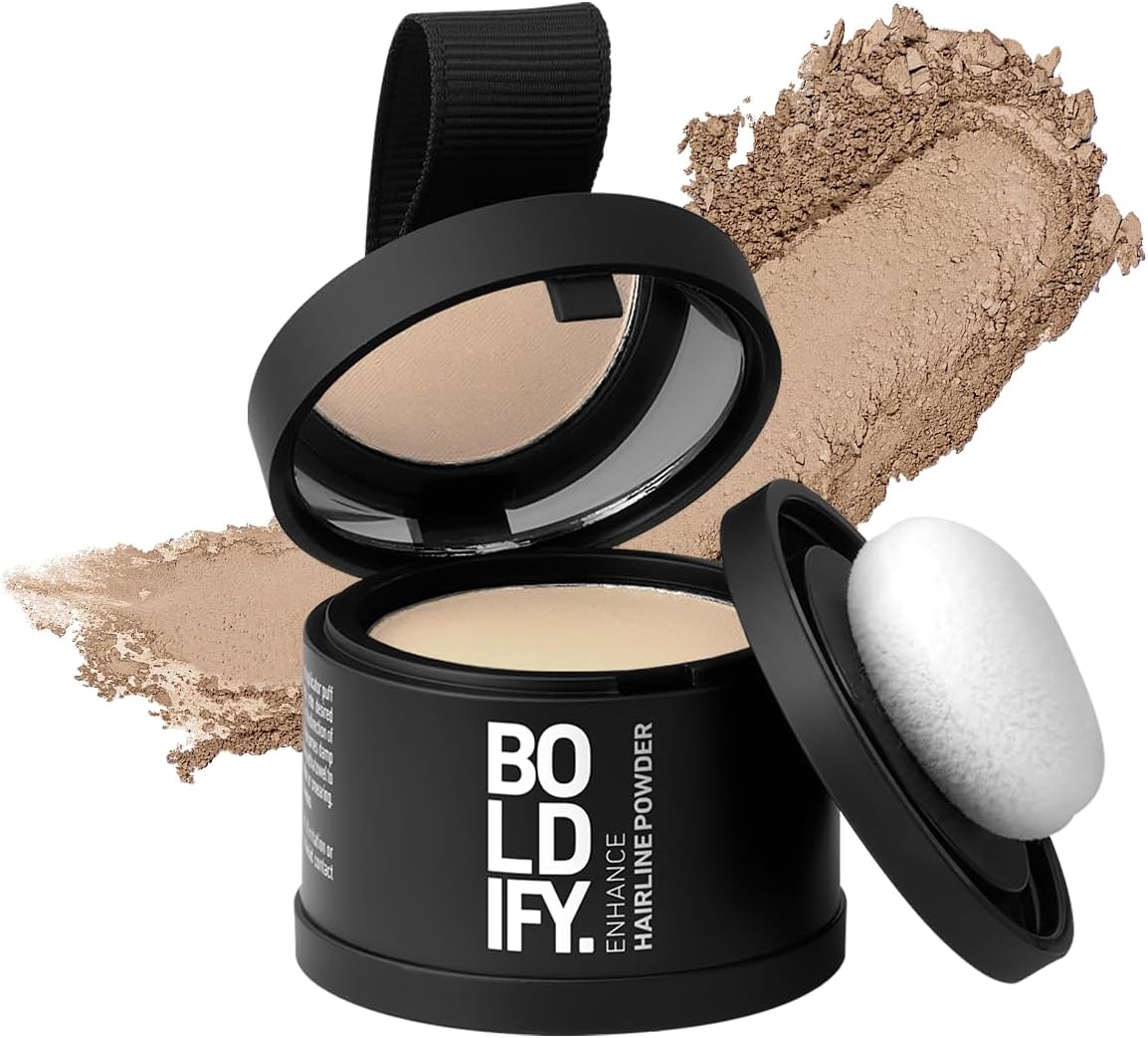 BOLDIFY Hairline Powder - Root Touch Up Hair Color for Gray Coverage - Bald Spot...