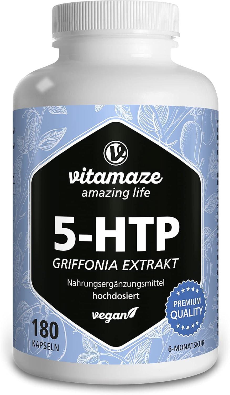 5HTP 667mg Griffonia Simplicifolia Seed Extract - 6 Months Supply -180 Vegan Cap...