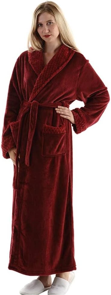 Oksun Dressing Gown Women Full Length Robe Plus Size Fleece Winter Warm Bathrobe...