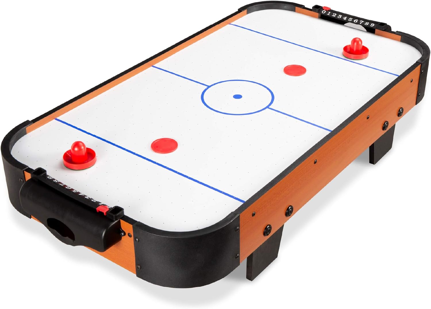 Best Choice Products 40in Portable Tabletop Air Hockey Arcade Table for Game Roo...