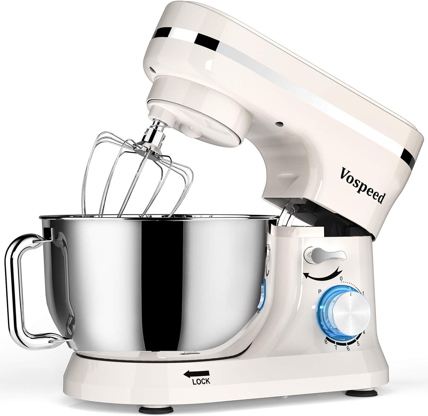 Vospeed Stand Mixer Dough Blender, 5 QT 1000W Food Mixer Electric Cake Mixer wit...