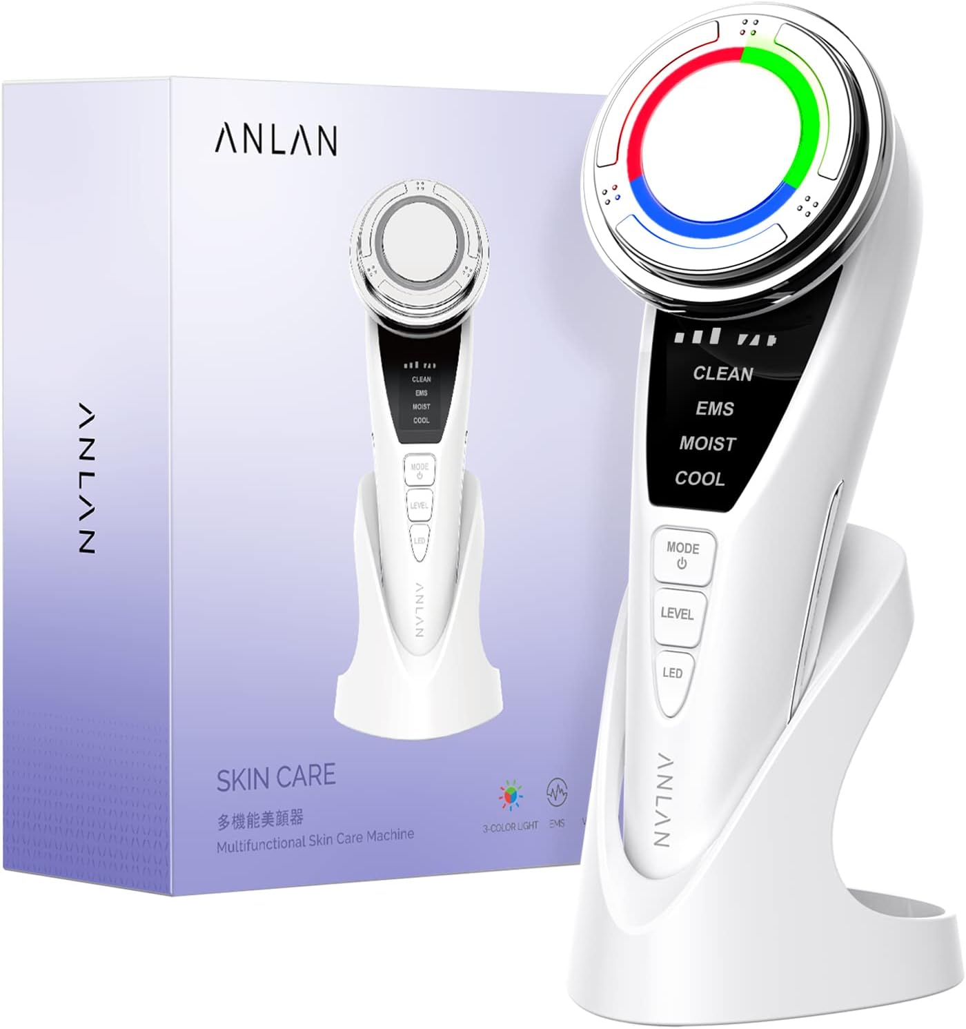 Facial Device,ANLAN Upgrade Face Massager Deep Cle...